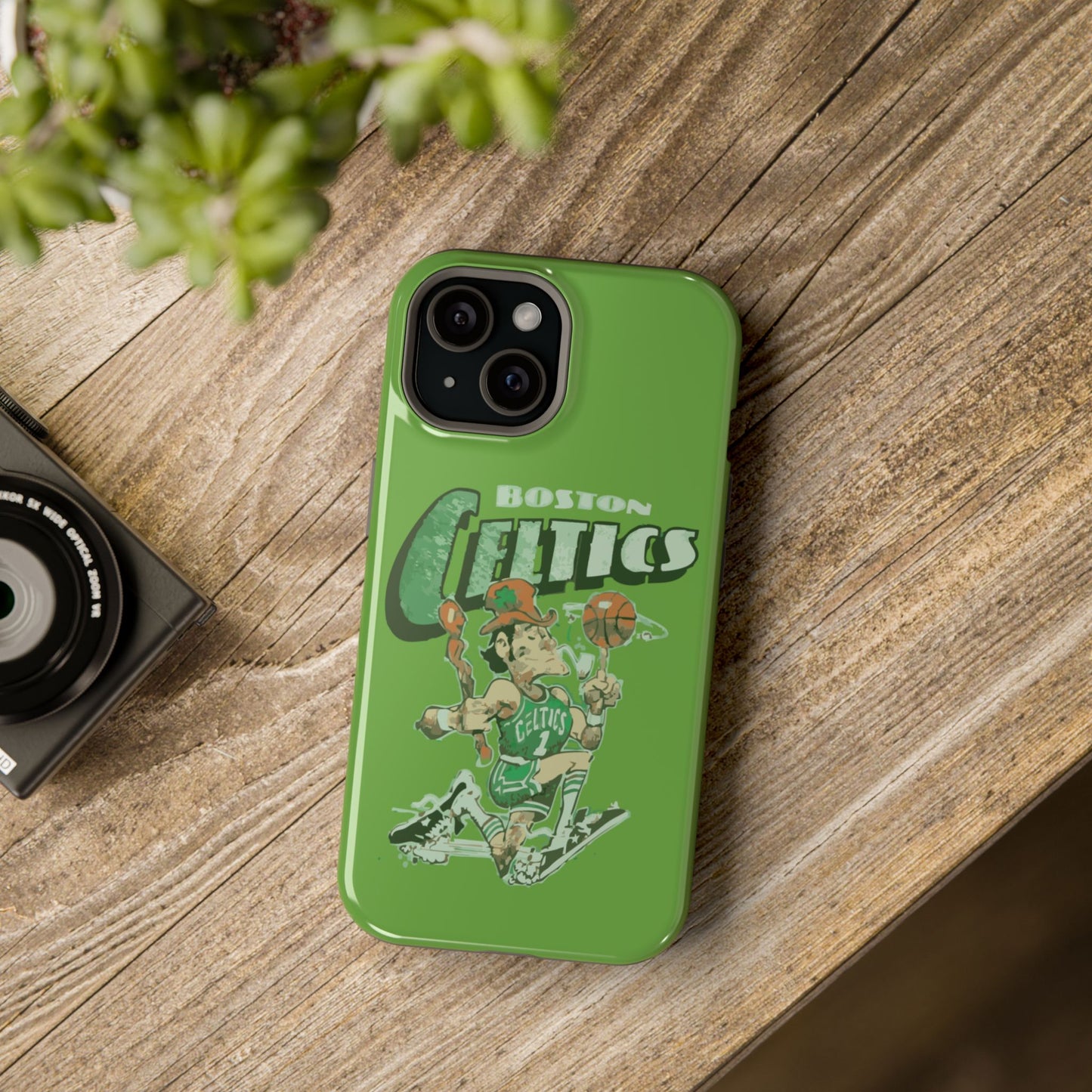 Boston Celtics Impact-Resistant Phone Case, Basketball Phone Cover, Sports Fan Gift, Sturdy Phone Case, NBA Merchandise, Team Spirit Decor