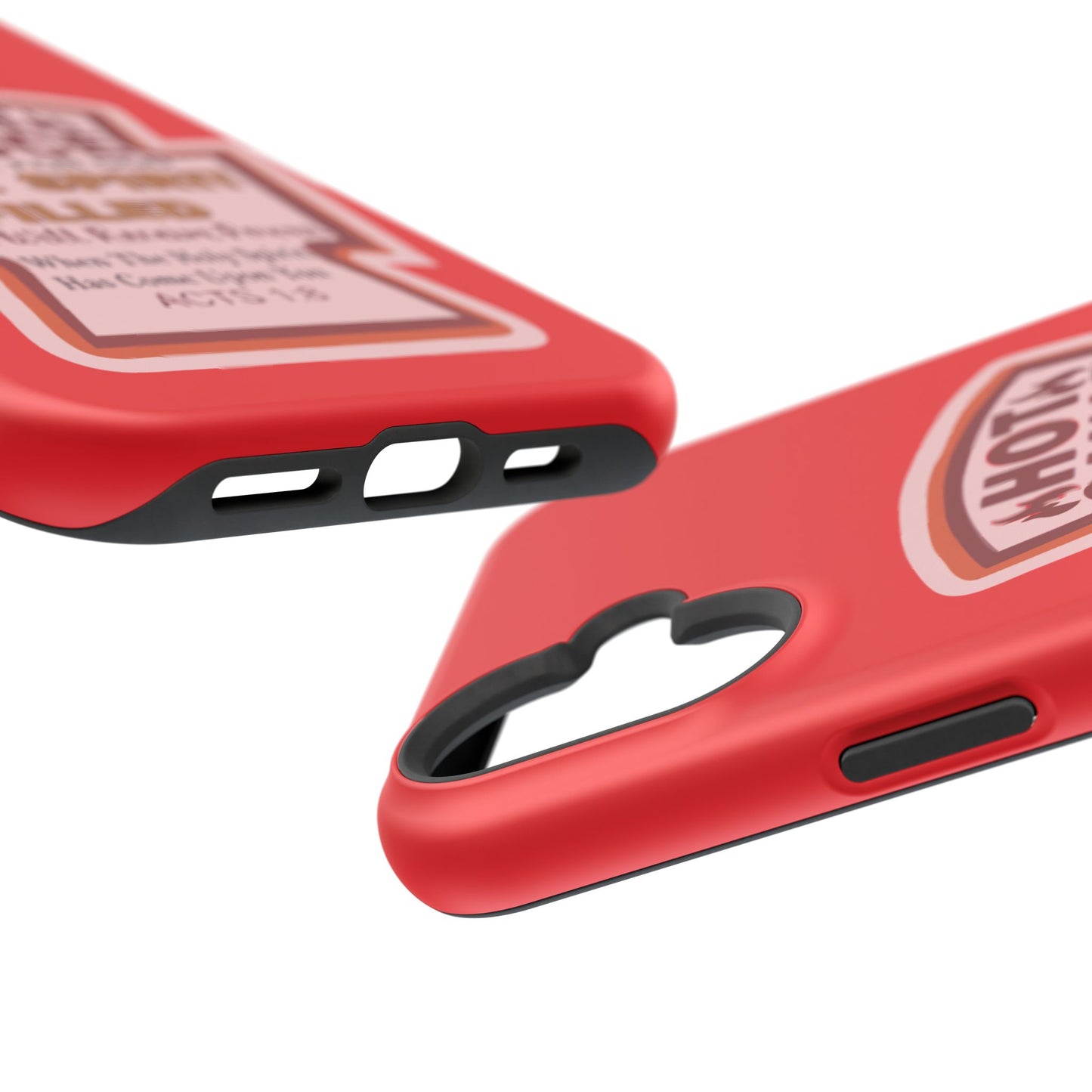 Holy Spirit Hot Sauce Phone Cases - Impact-Resistant, Christian Gift, Spiritual Reminder, Unique Design, Faith-Based Accessory