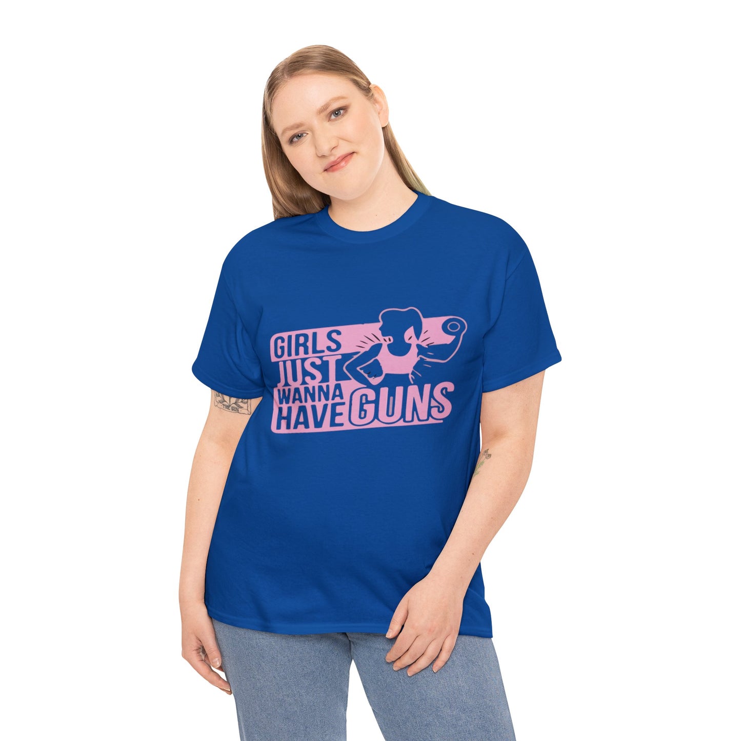 Girls Just Want To Have Guns Heavy Cotton Tee
