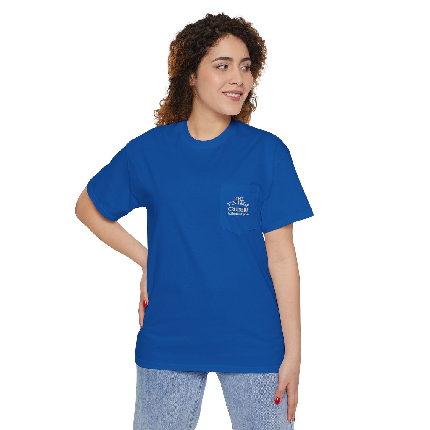 Retro Pocket Tee Allons Church of Christ Cruise 2025 Unisex T-Shirt