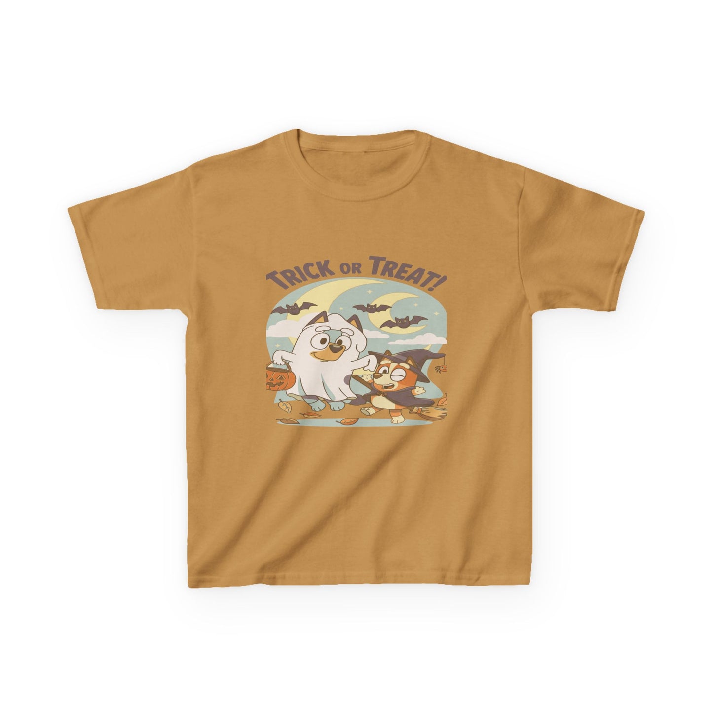 Kids Halloween T-Shirt, Trick or Treat Tee, Fun Ghost & Owl Shirt, Spooky Season Apparel, Cute Costume Top for Kids