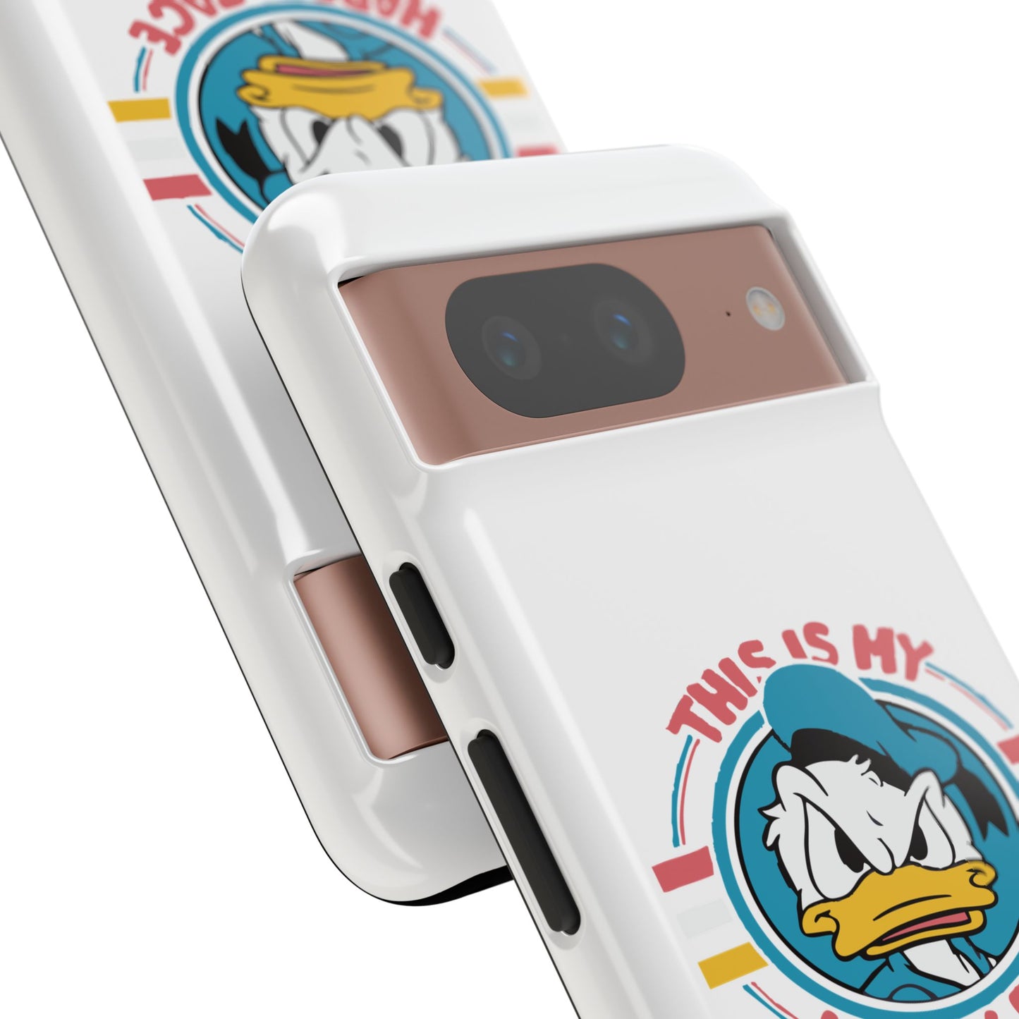 Tough Cases: This is My Happy Face Phone Case, Funny Phone Case, Donald Duck Case, Cute Phone Accessory, Gift for Disney Fans