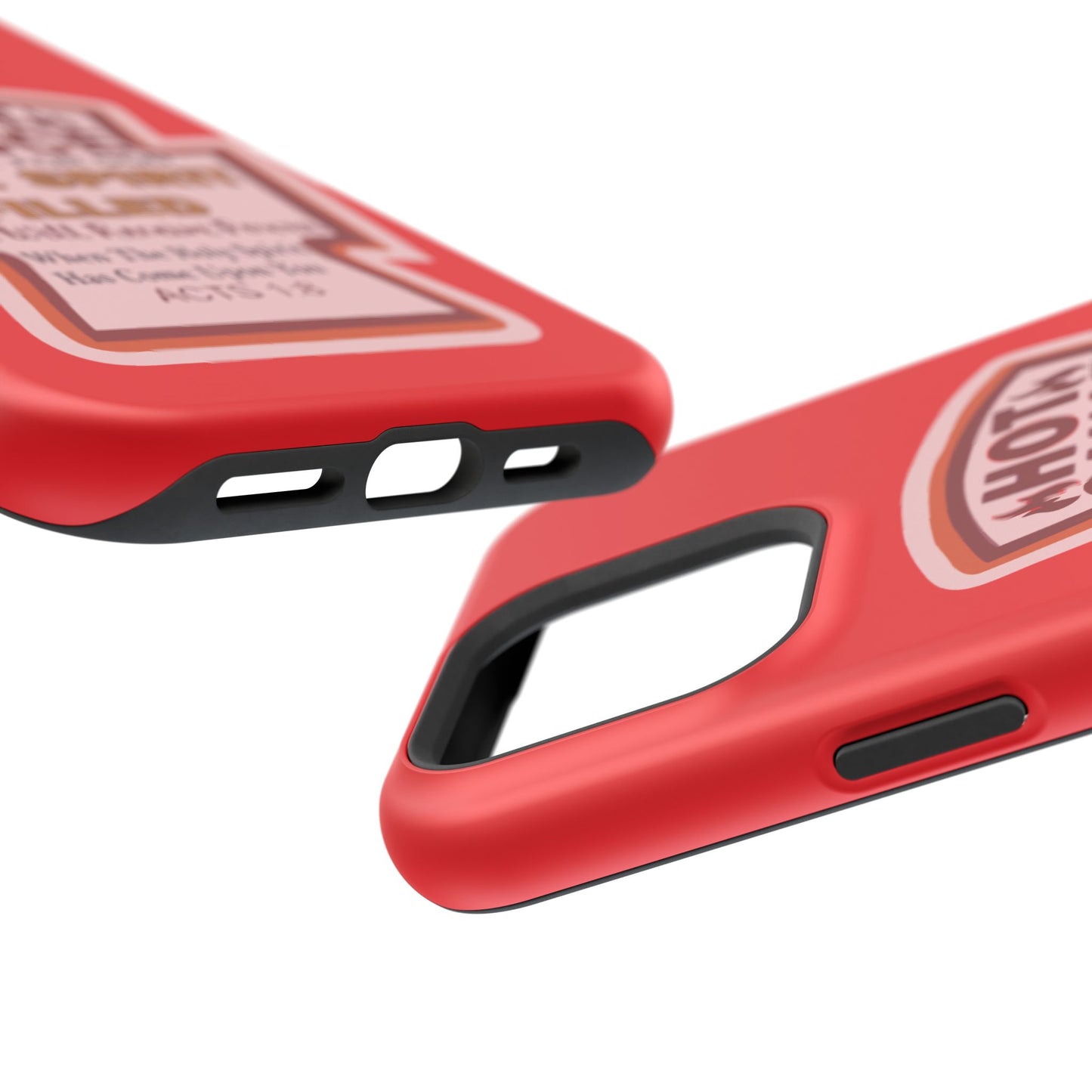 Holy Spirit Hot Sauce Phone Cases - Impact-Resistant, Christian Gift, Spiritual Reminder, Unique Design, Faith-Based Accessory