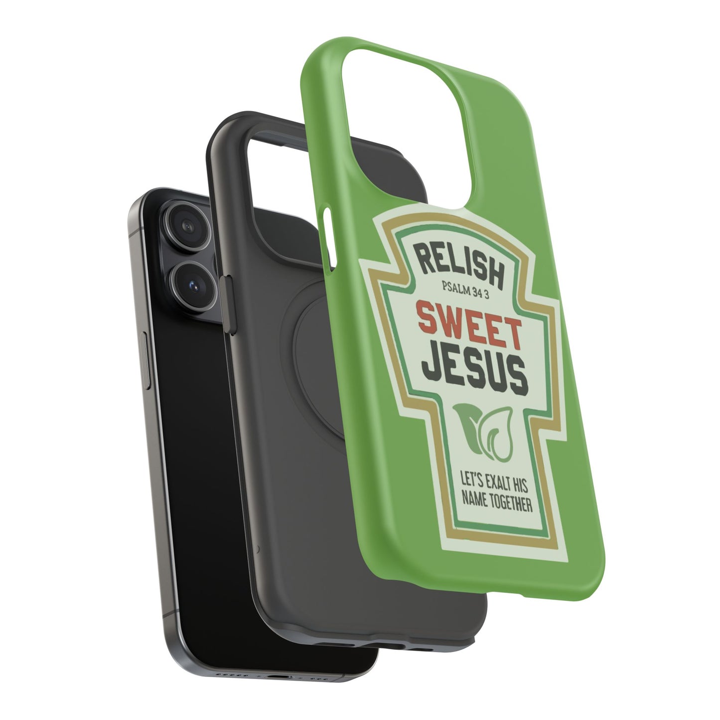 Relish Sweet Jesus Phone Case, Christian Gift, Impact-Resistant Case, Religious Phone Accessory, Faith-Based Present, Celebration Case