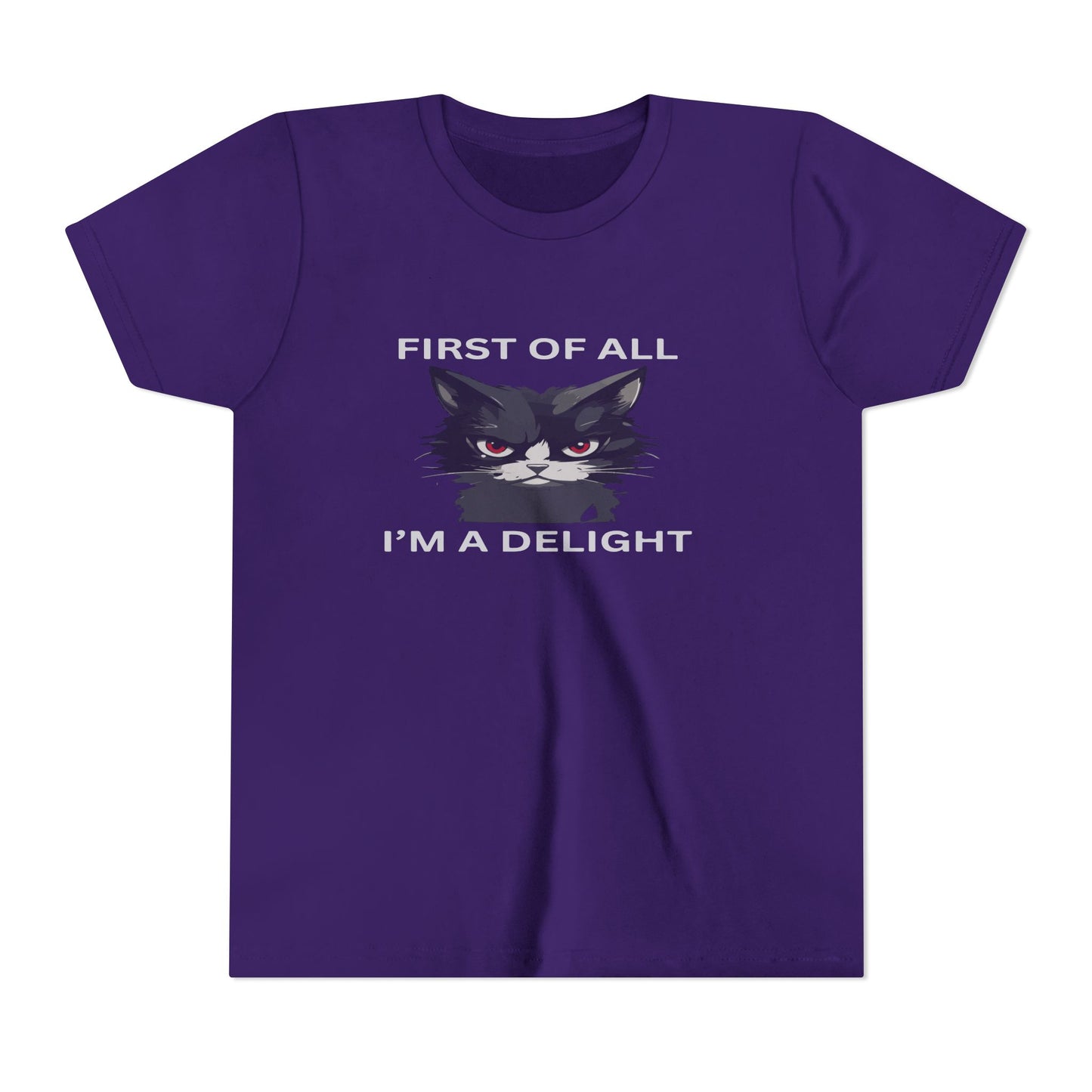 Youth Cat Humor Tee - Perfect for Cat Lovers, Birthday Gifts for Kids, Everyday Wear, Funny Quotes Shirt, Gift for Pet Lovers