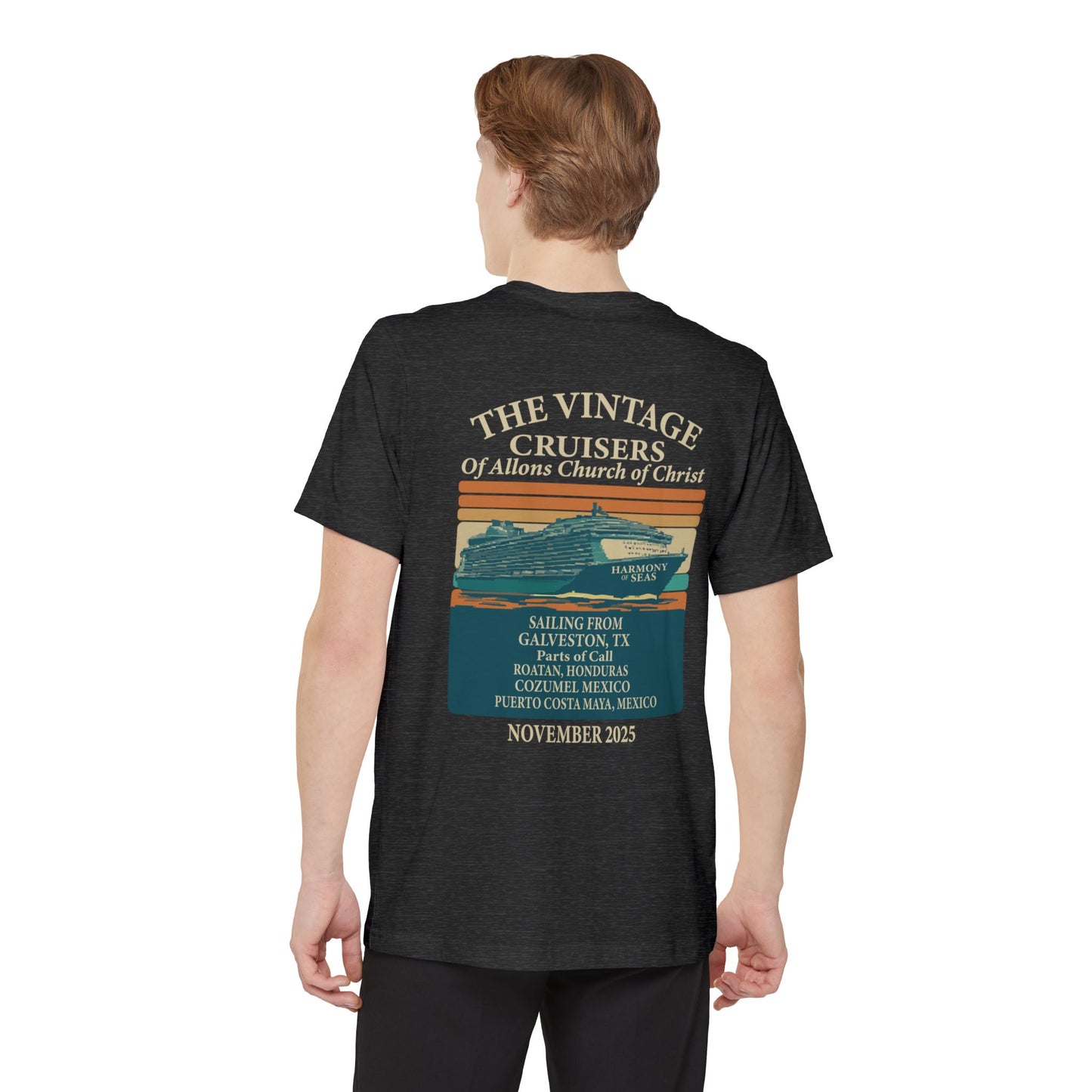 Retro Allons Church of Christ Pocket T-shirt
