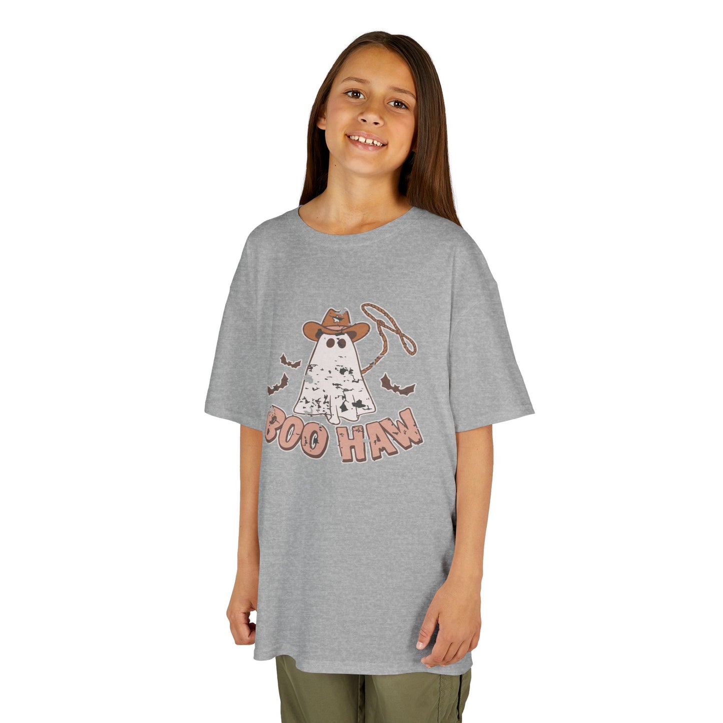 Boo Haunt Kids Tee, Halloween Shirt, Ghost Costume T-Shirt, Fun Kids Apparel, Spooky Party Outfit