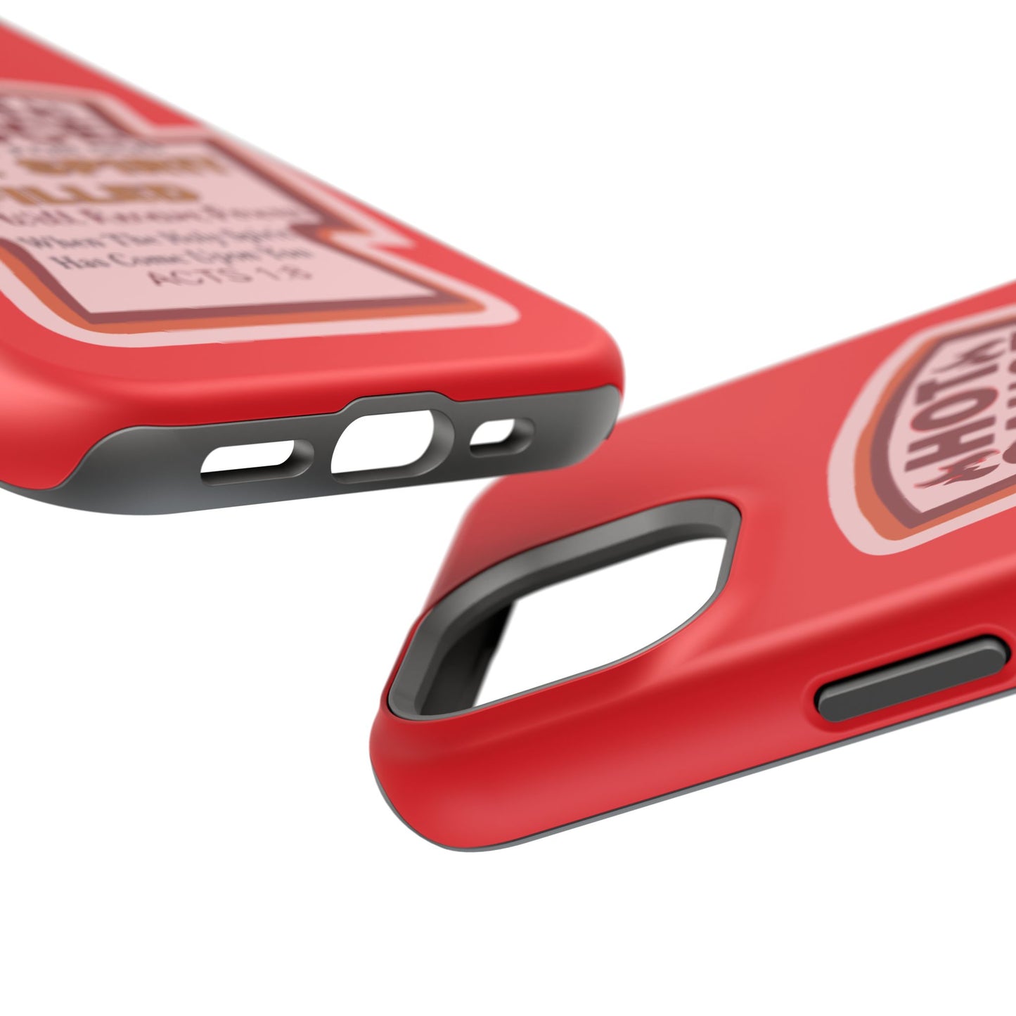 Holy Spirit Hot Sauce Phone Cases - Impact-Resistant, Christian Gift, Spiritual Reminder, Unique Design, Faith-Based Accessory