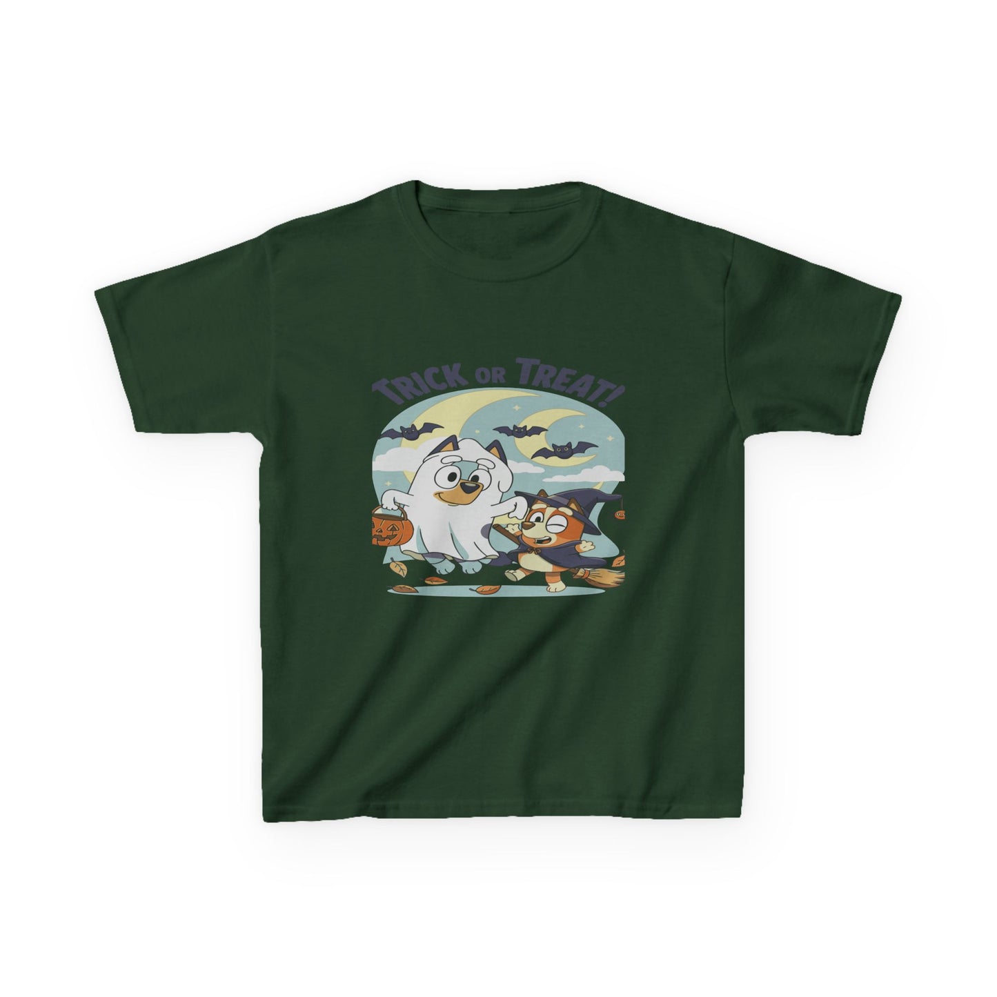 Kids Halloween T-Shirt, Trick or Treat Tee, Fun Ghost & Owl Shirt, Spooky Season Apparel, Cute Costume Top for Kids