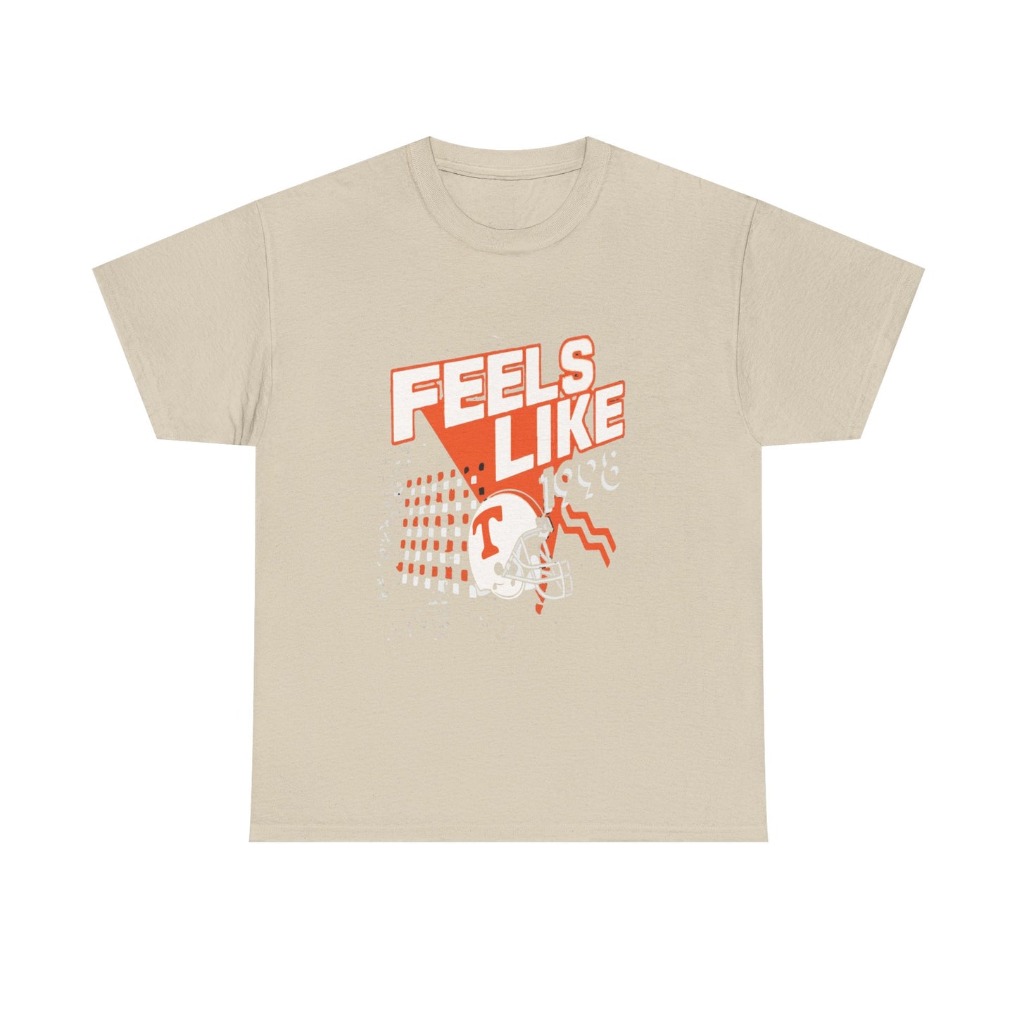 Unisex Heavy Cotton Tee - 'Feels Like' Retro Football Tee, Casual Style, Game Day Shirt, Gift for Sports Fans, Outdoor Activities