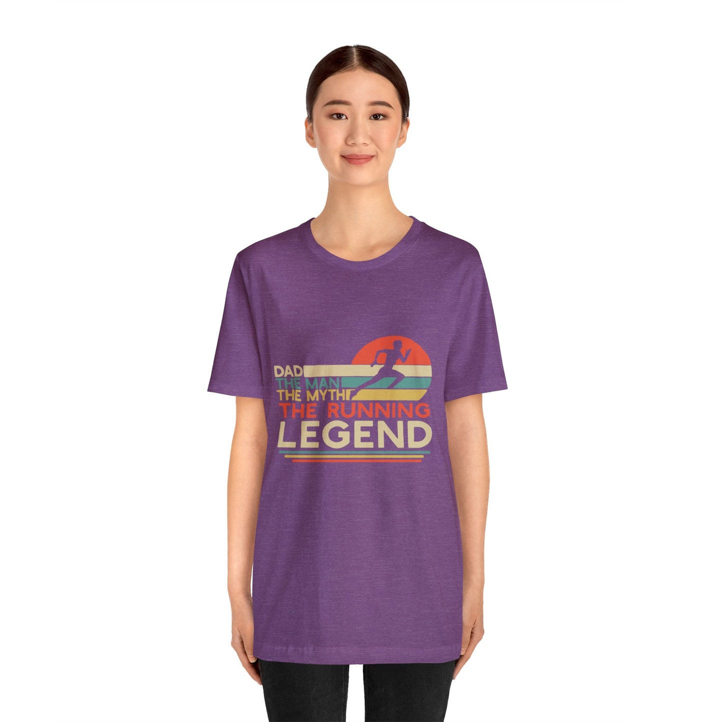 The man. The Myth, The Runner Unisex Jersey Short Sleeve Tee