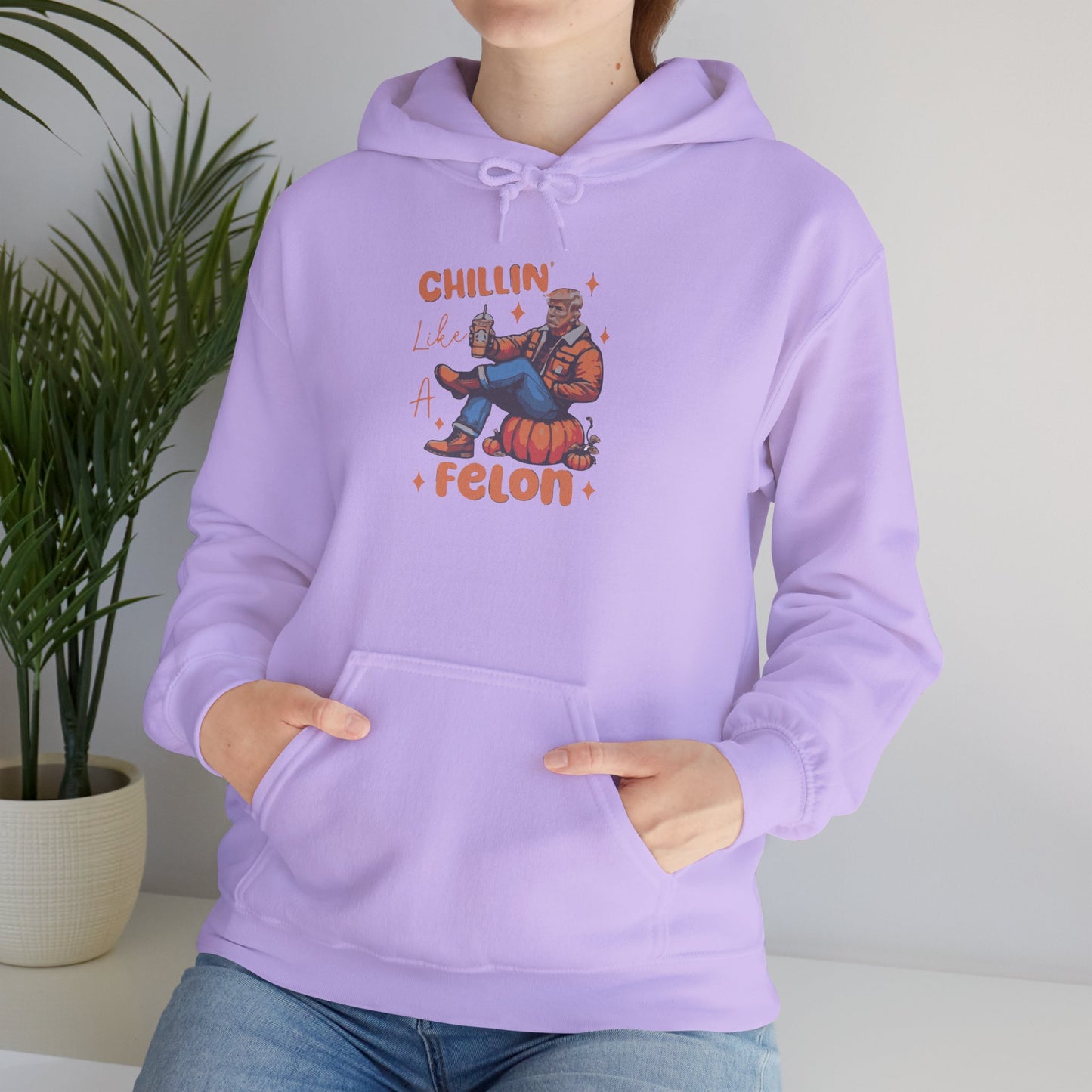 Chillin' Like a Felon Hoodie - Cozy Unisex Sweatshirt for Fall Celebrations