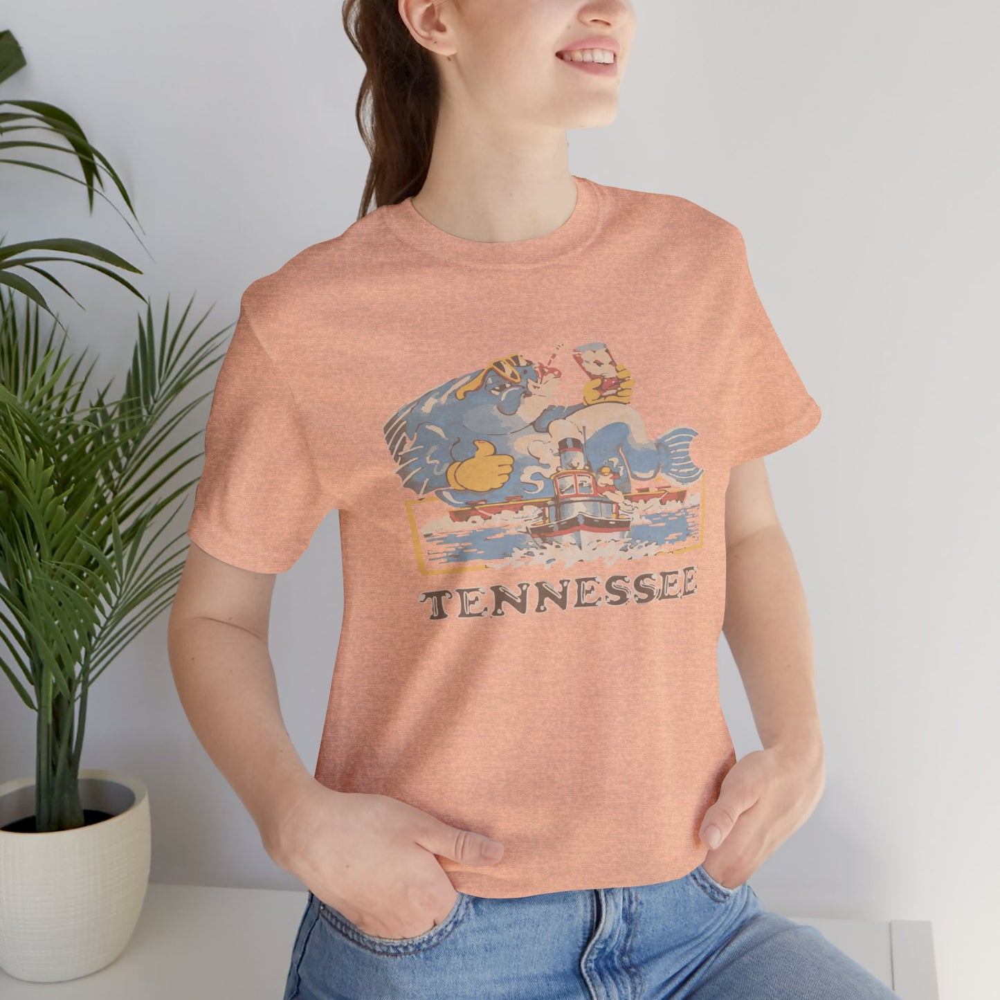 Tennessee Vintage Graphic Tee, Unisex Jersey Short Sleeve T-Shirt, Souvenir Shirt, Vacation Wear, Gift for Travelers, Retro Tee
