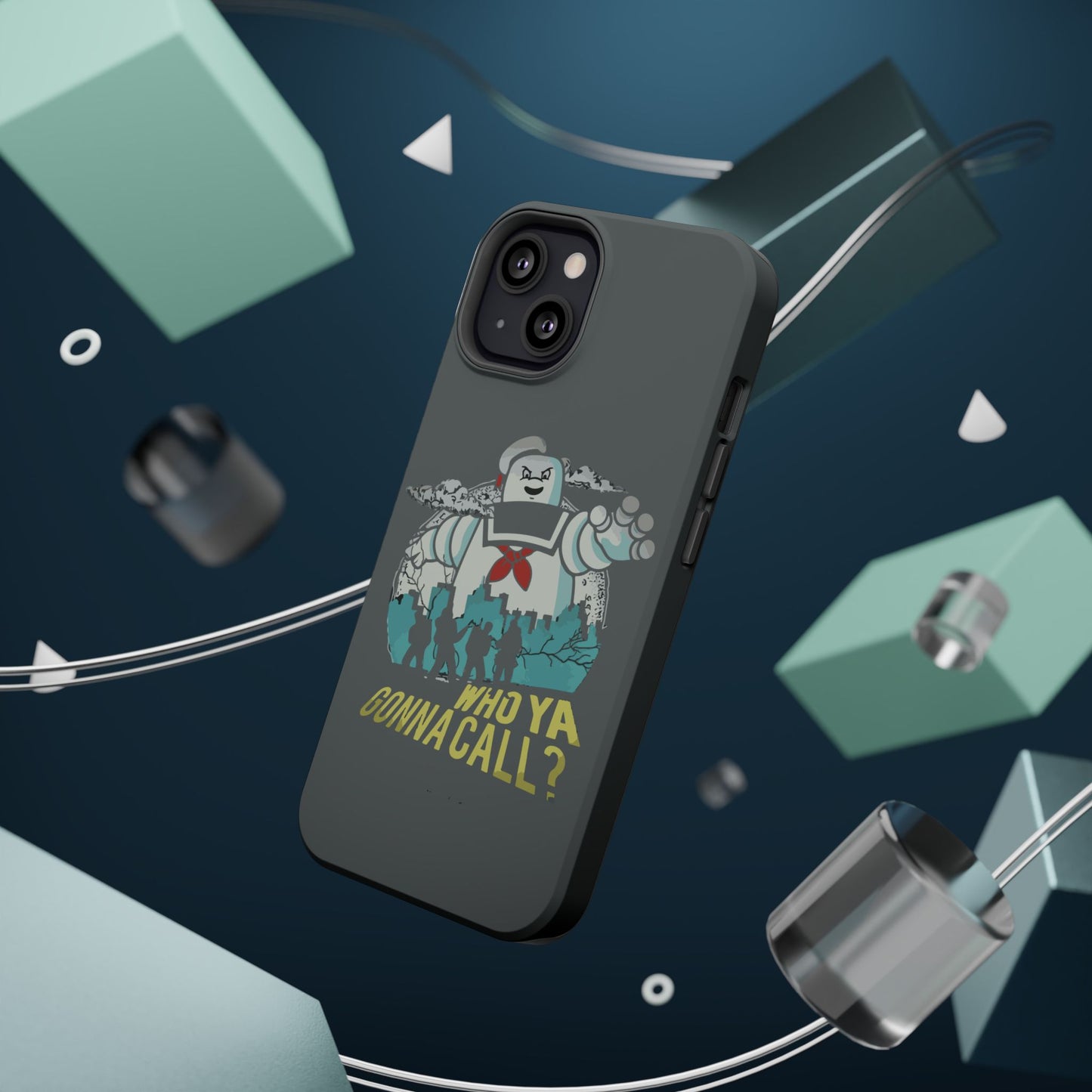 Ghostbuster-Inspired Tough Phone Case - Who Ya Gonna Call? - Perfect for Fans, Gift for Halloween, Geeky Accessories, Durable Protection
