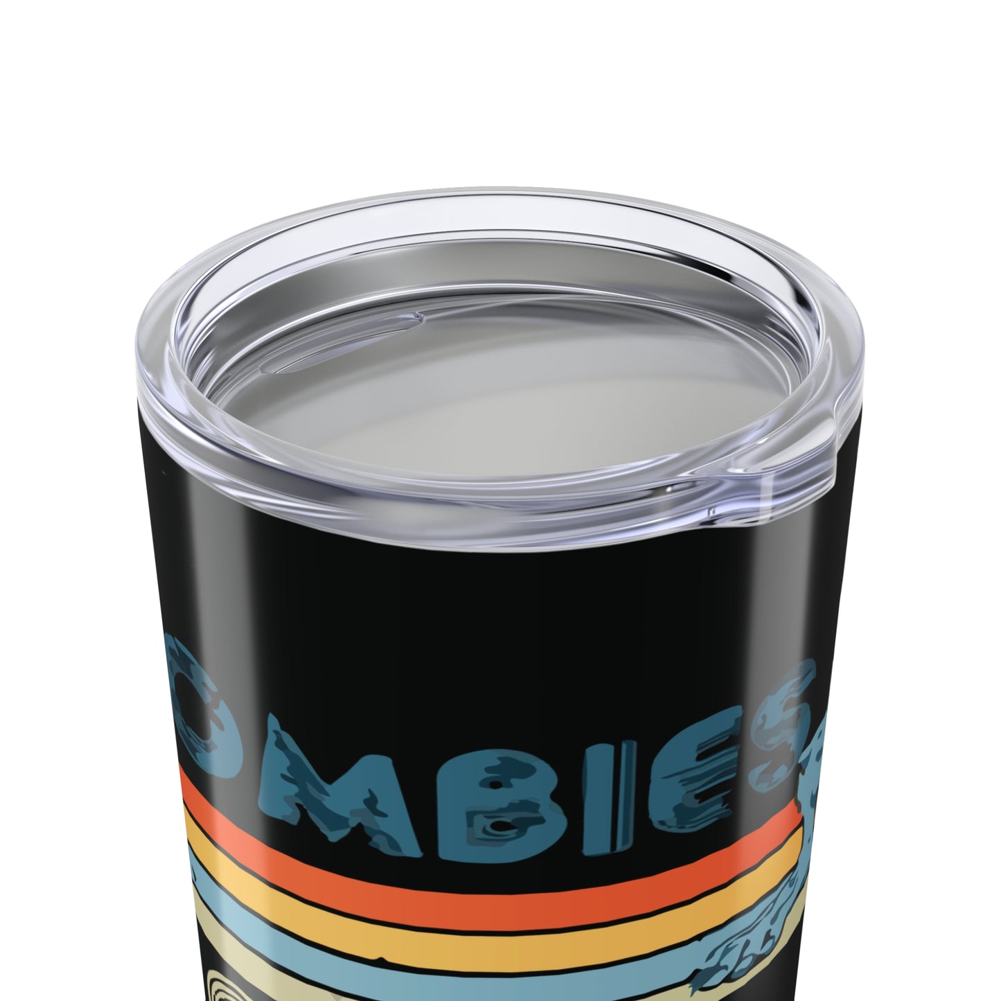Retro Tumbler - Zombabies Hate My Pancakes | Fun Travel Mug, Gift for Gamers, Creative Home Decor, Halloween, Drinkware