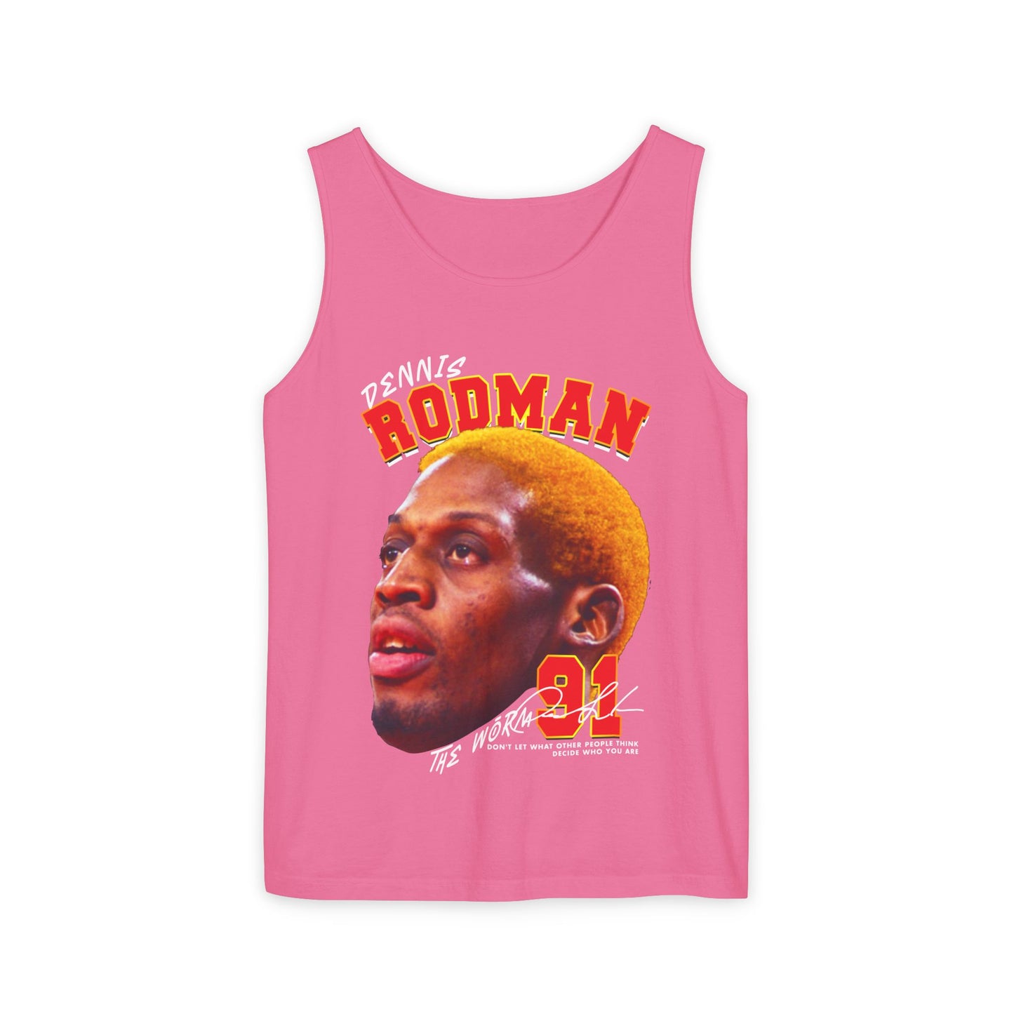 Dennis Rodman Vintage Tank Top, Unisex Graphic Tee, Sports Apparel, Summer Wear, Basketball Fan Gift