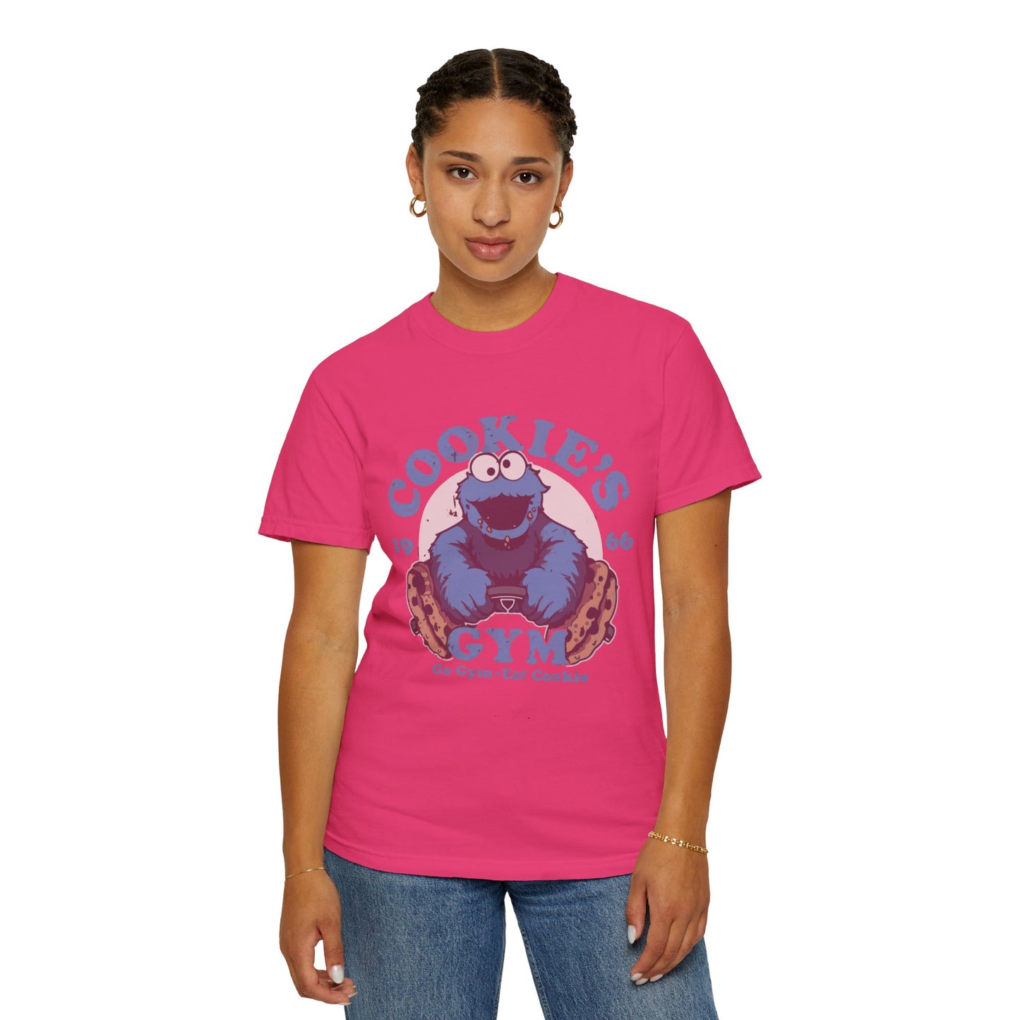 Cookie Monster Inspired Unisex T-Shirt, Fun Gift for Gamers, Casual Wear, Birthday Gift, Kitchen & Gym Motivation