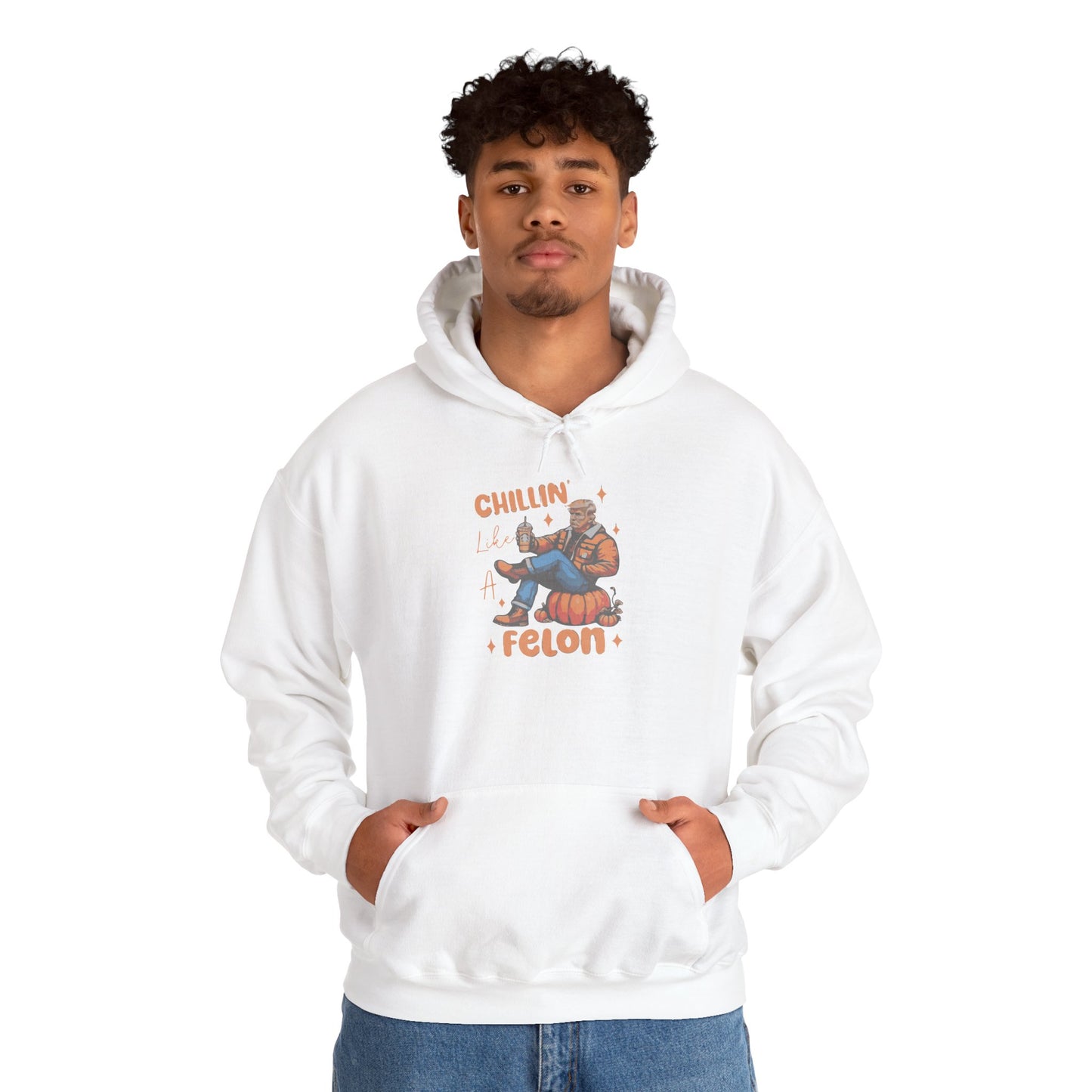 Chillin' Like a Felon Hoodie - Cozy Unisex Sweatshirt for Fall Celebrations