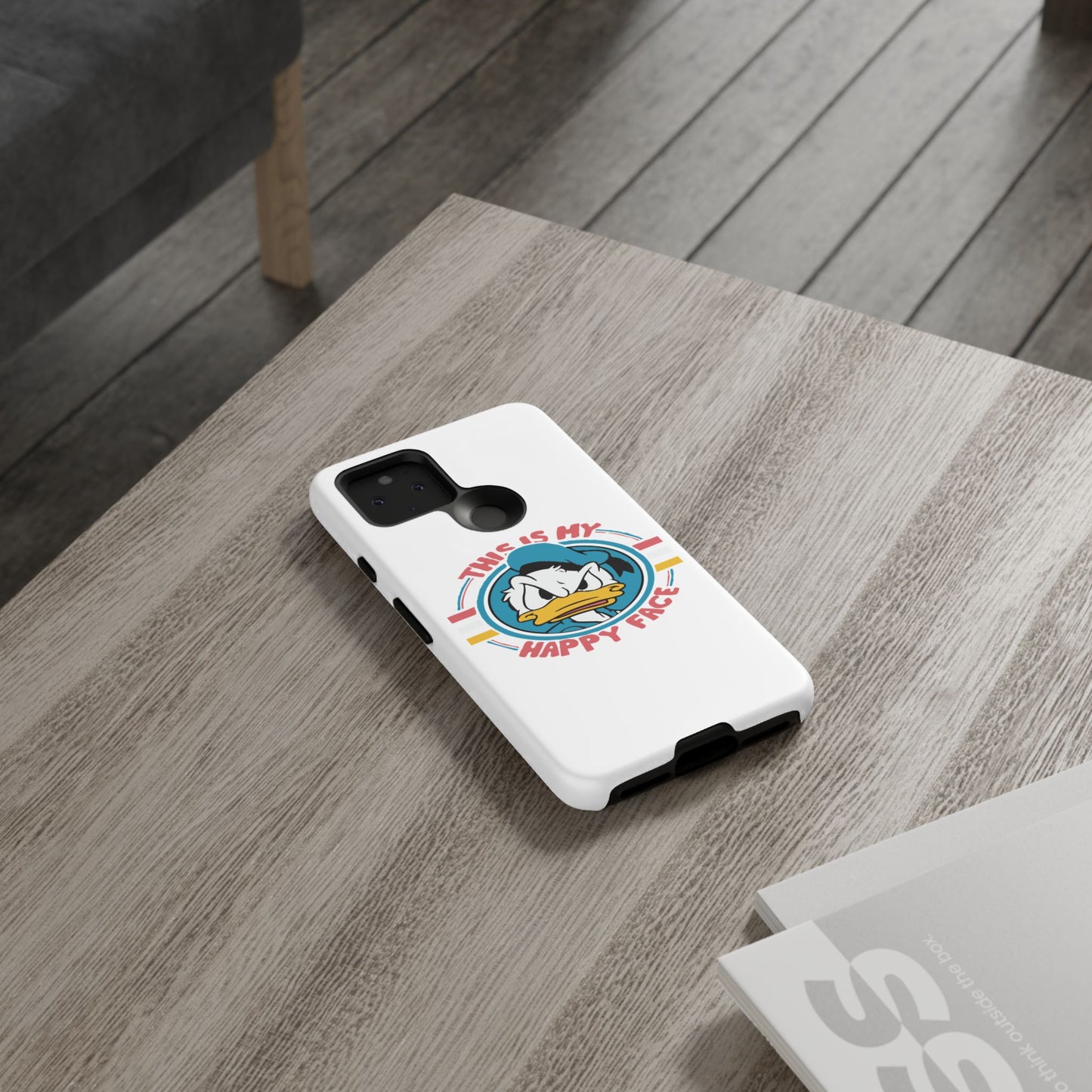 Tough Cases: This is My Happy Face Phone Case, Funny Phone Case, Donald Duck Case, Cute Phone Accessory, Gift for Disney Fans