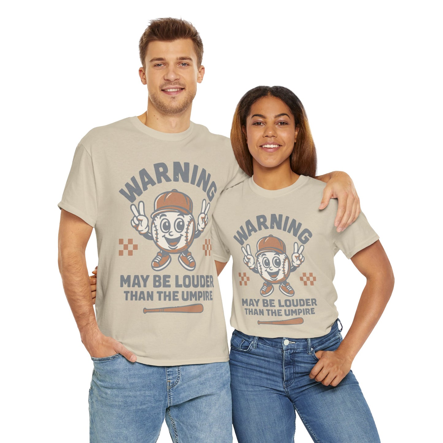 Warning T-Shirt, Fun Umpire Tee, Unique Sports Gift, Casual Wear, Perfect for Baseball Fans