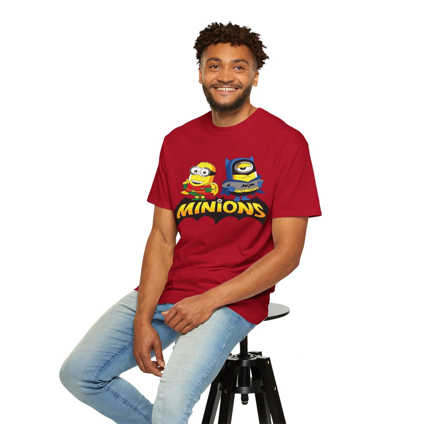 Minions Superhero Unisex T-shirt, Fun Gift for Kids, Cartoon Apparel, Birthday Party Outfit, Family Movie Night Wear