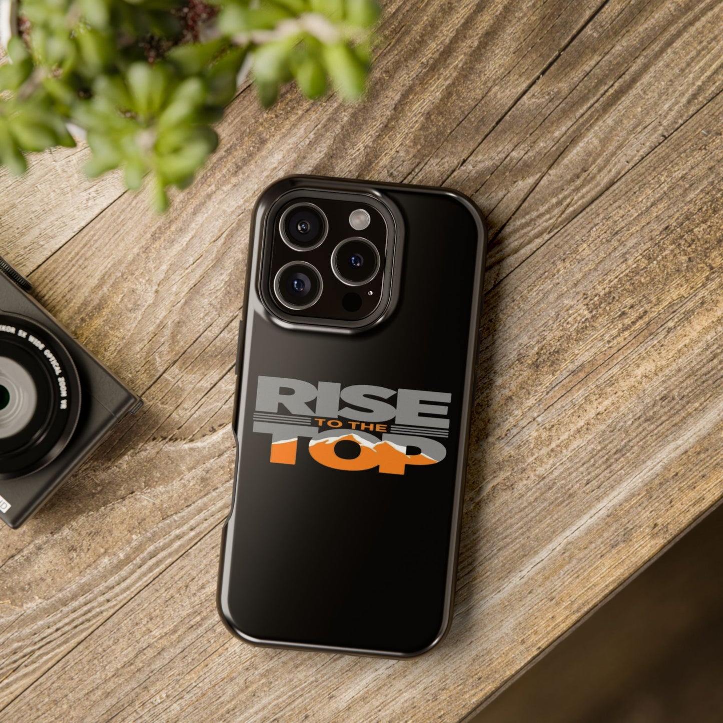 Impact-Resistant Phone Case - Rise to the Top, Durable Phone Cover, Gift for Motivational Quotes Lovers, Trendy Tech Accessories