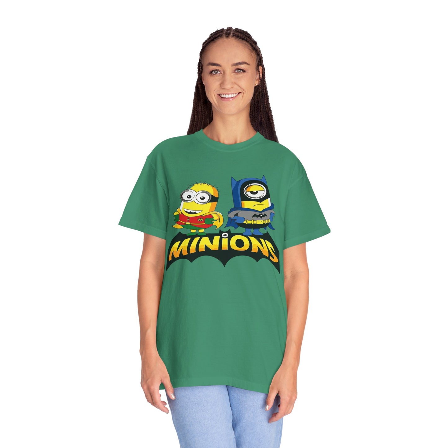 Minions Superhero Unisex T-shirt, Fun Gift for Kids, Cartoon Apparel, Birthday Party Outfit, Family Movie Night Wear