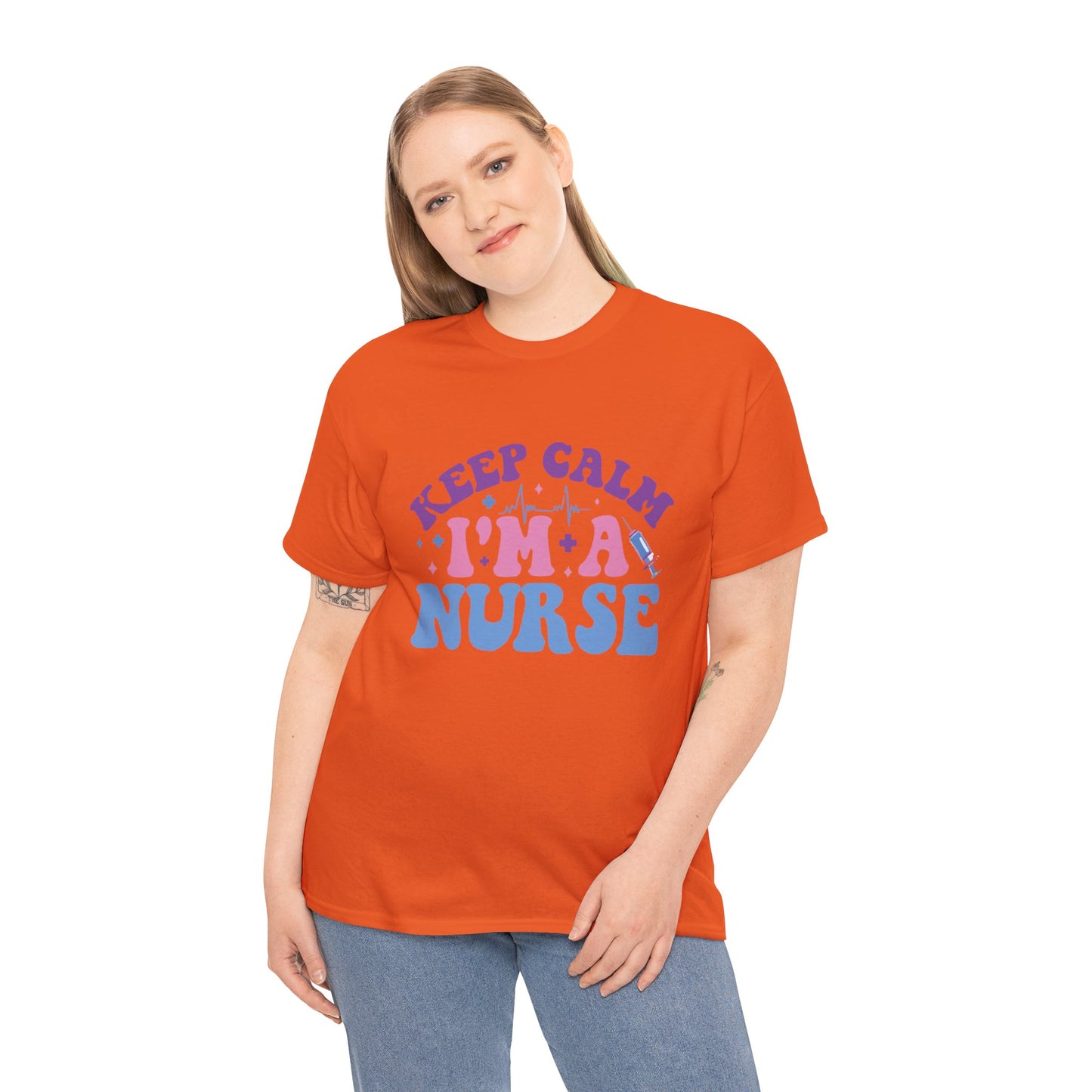 Nurse Appreciation Heavy Cotton Tee, Funny Nurse Gift, Medical Humor Shirt, Nurse Day Celebration Tee, Caregiver Outfit