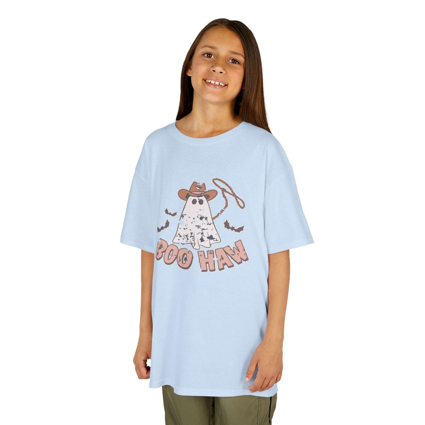 Boo Haunt Kids Tee, Halloween Shirt, Ghost Costume T-Shirt, Fun Kids Apparel, Spooky Party Outfit