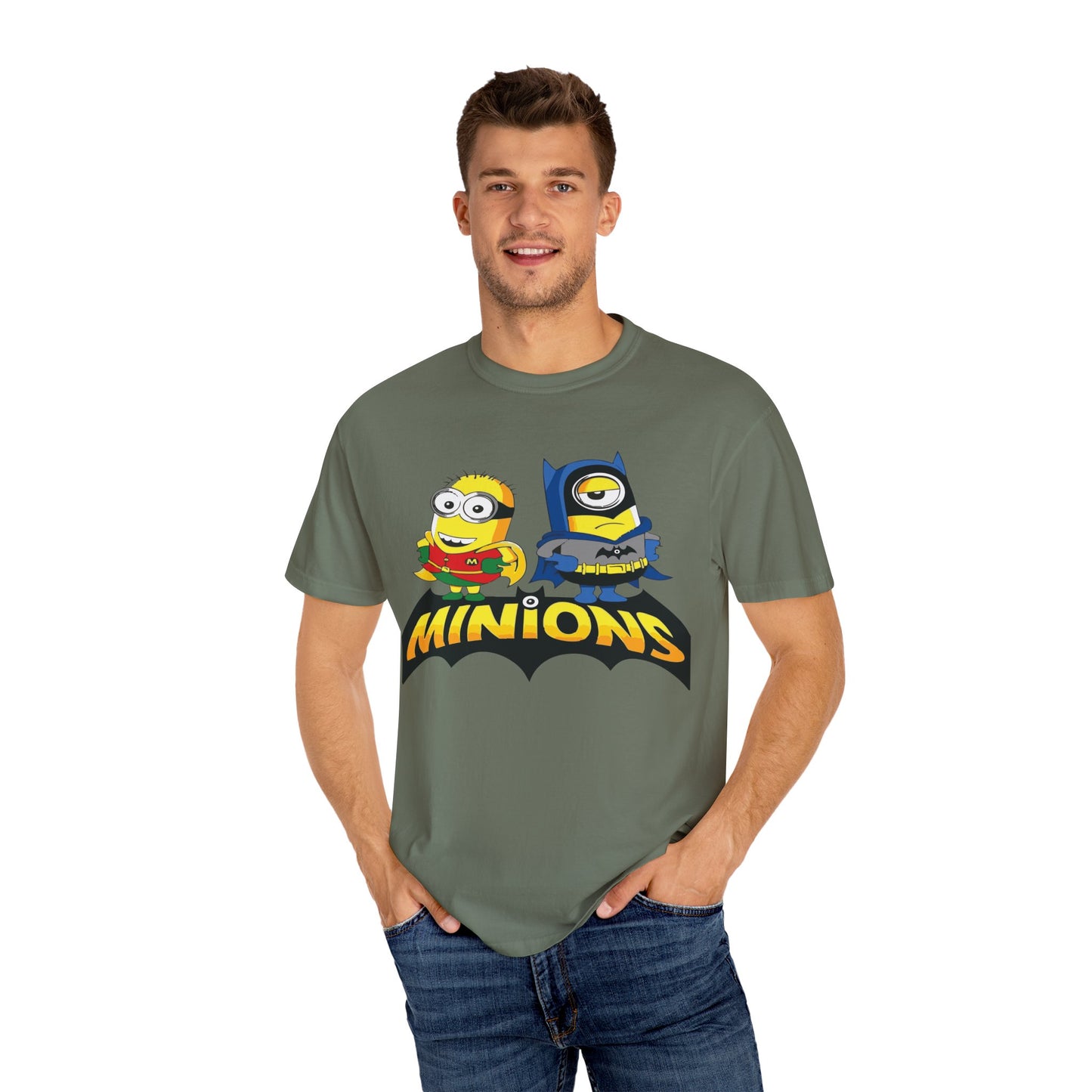 Minions Superhero Unisex T-shirt, Fun Gift for Kids, Cartoon Apparel, Birthday Party Outfit, Family Movie Night Wear