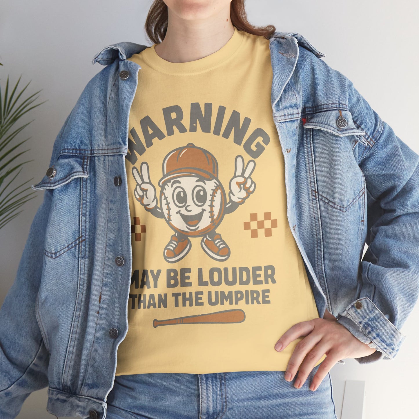 Warning T-Shirt, Fun Umpire Tee, Unique Sports Gift, Casual Wear, Perfect for Baseball Fans