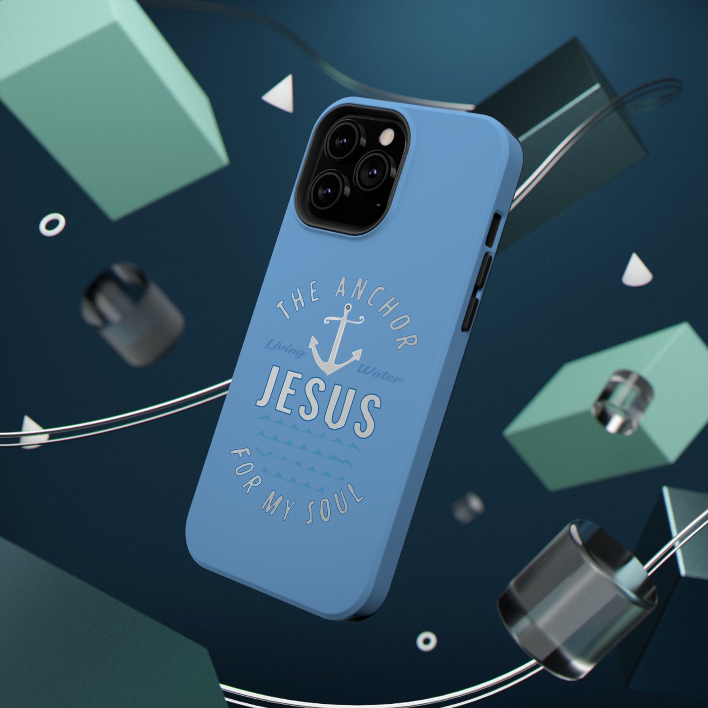 Jesus Anchor Phone Case, Christian Tech Accessories, Inspirational Gifts, Unique Phone Covers, Faith-Based Decor