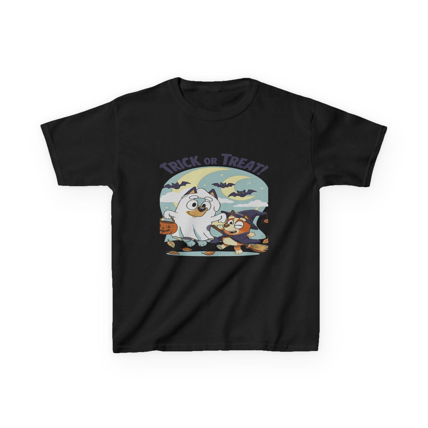 Kids Halloween T-Shirt, Trick or Treat Tee, Fun Ghost & Owl Shirt, Spooky Season Apparel, Cute Costume Top for Kids