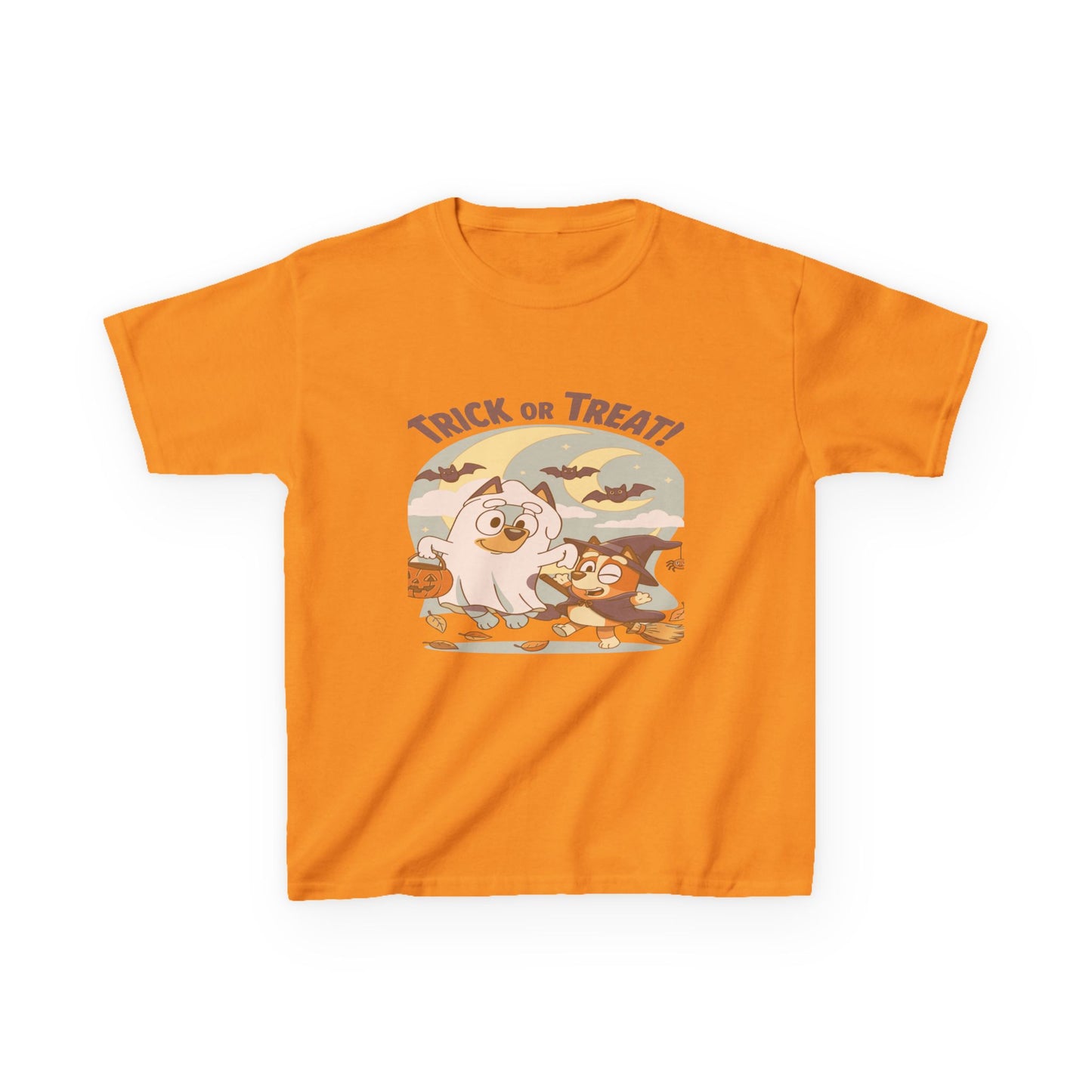 Kids Halloween T-Shirt, Trick or Treat Tee, Fun Ghost & Owl Shirt, Spooky Season Apparel, Cute Costume Top for Kids