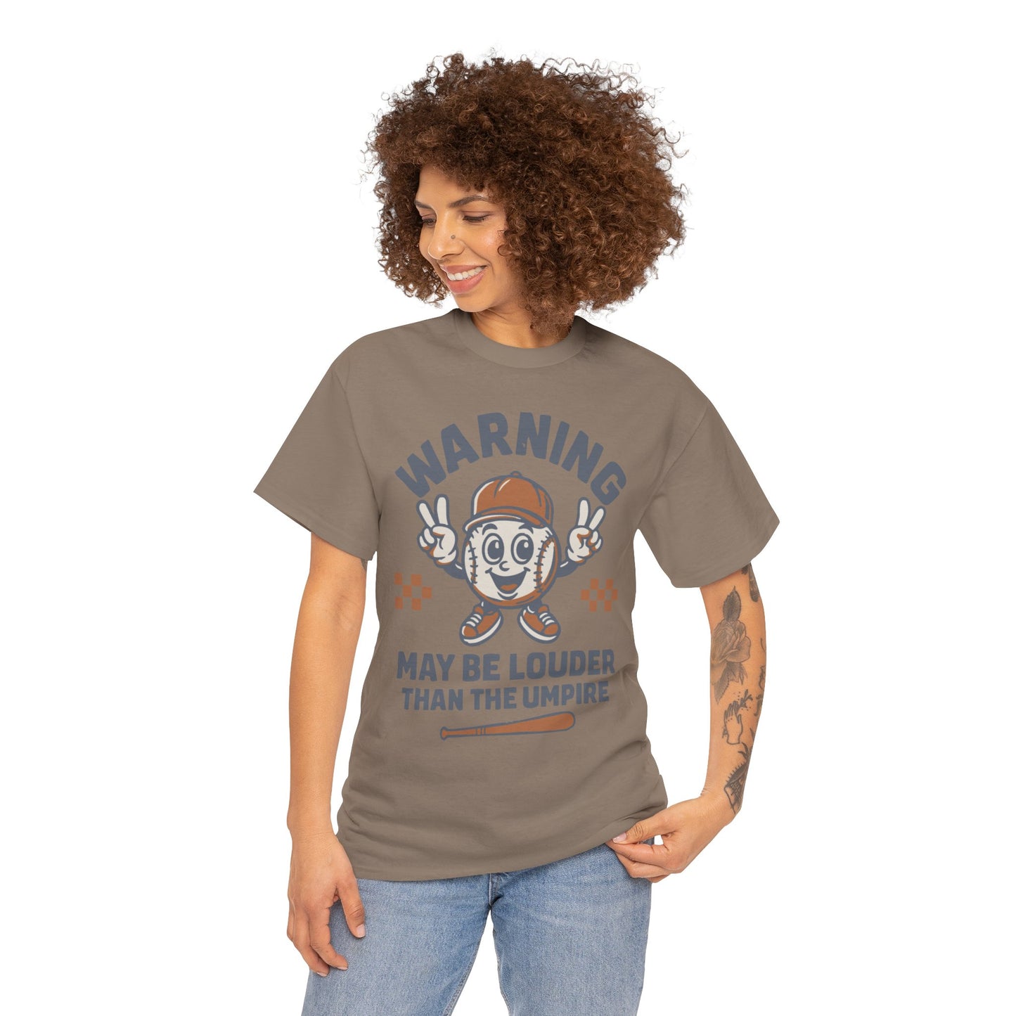 Warning T-Shirt, Fun Umpire Tee, Unique Sports Gift, Casual Wear, Perfect for Baseball Fans