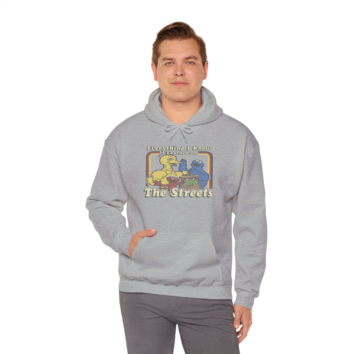 Vintage Street Art Hoodie - Cozy Unisex Sweatshirt for Creative Souls, Outdoor Relaxation, Casual Hangouts