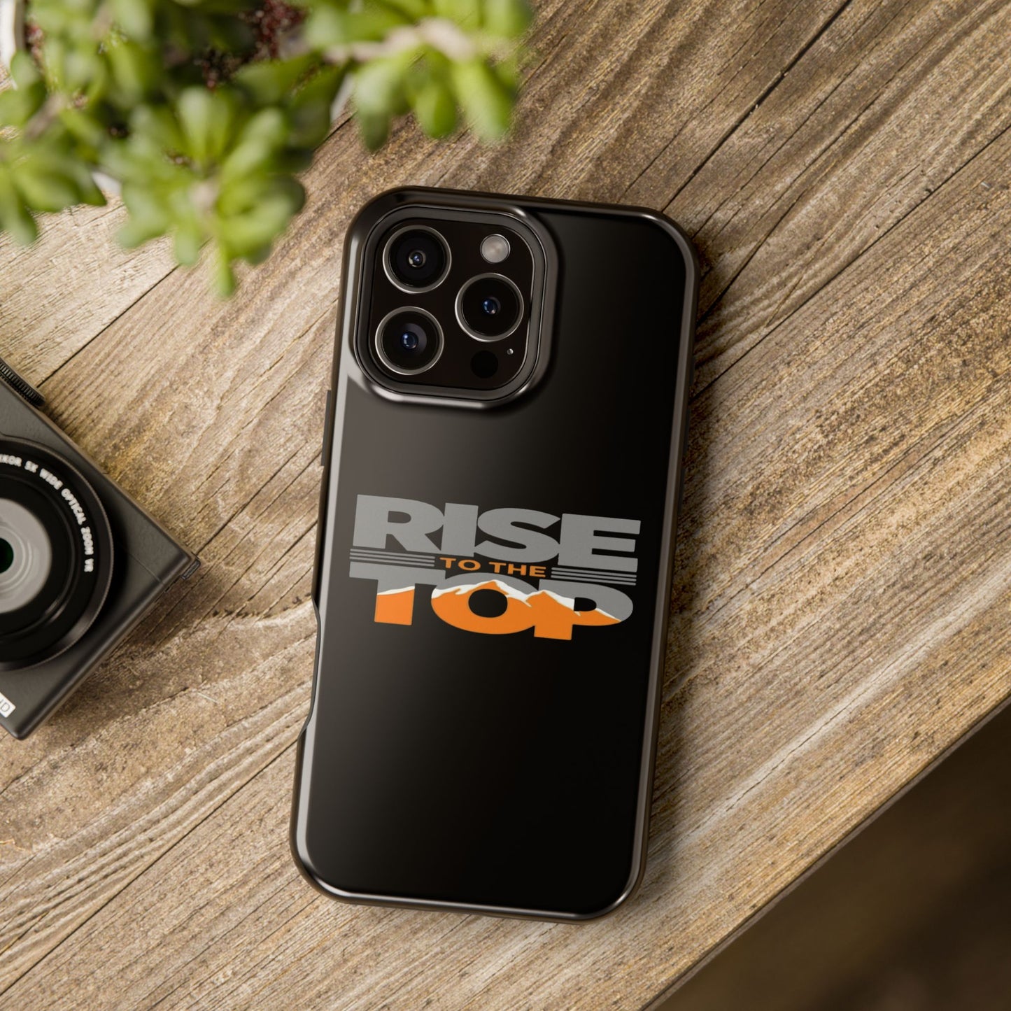 Impact-Resistant Phone Case - Rise to the Top, Durable Phone Cover, Gift for Motivational Quotes Lovers, Trendy Tech Accessories