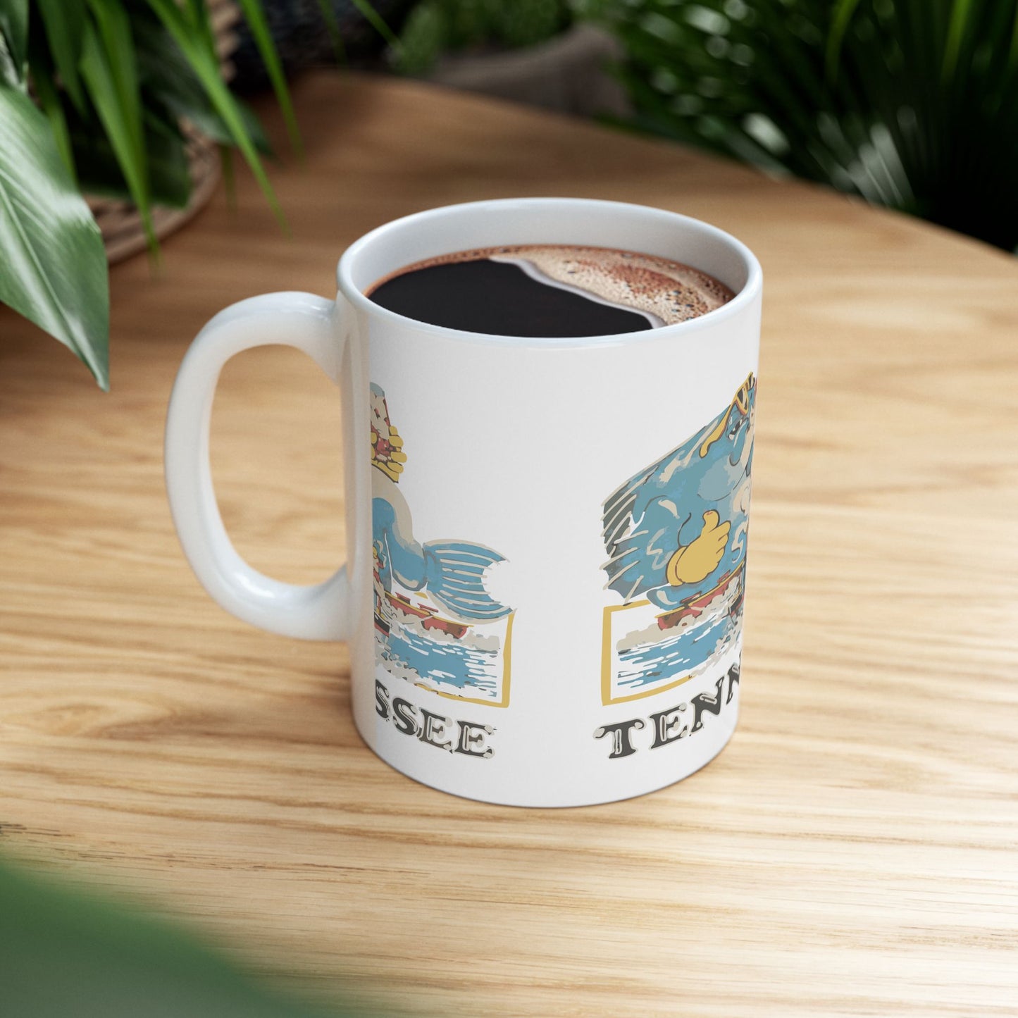 Vintage Tennessee Ceramic Mug, Retro Mug, Tennessee Gifts, Coffee Cup, Souvenir Drinkware, Gift for Travelers