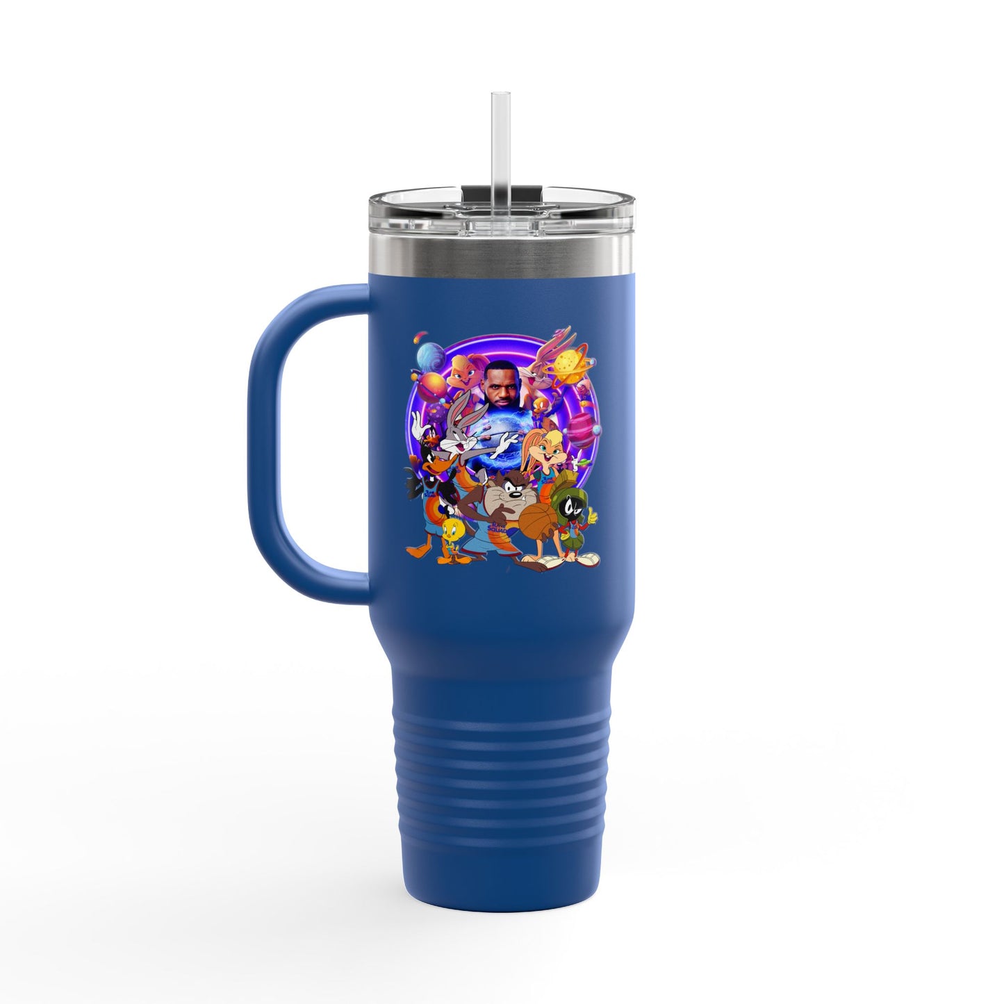 Colorful Insulated Travel Mug, 40oz - Fun for Road Trips, Tailgating, Hot Summer Days, Gift for Friends, Family, or Kids