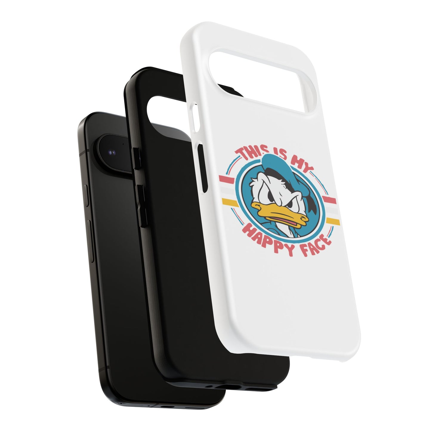 Tough Cases: This is My Happy Face Phone Case, Funny Phone Case, Donald Duck Case, Cute Phone Accessory, Gift for Disney Fans
