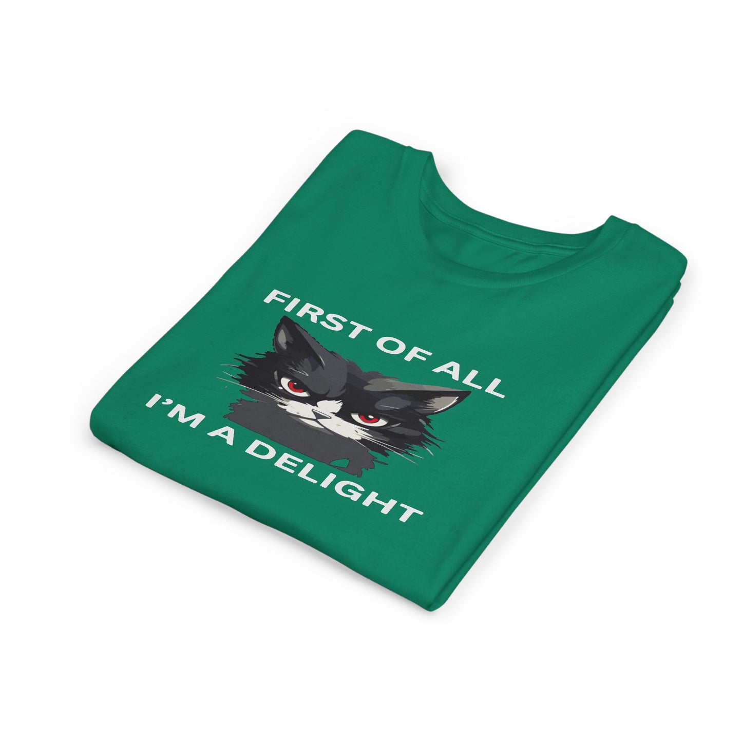 Youth Cat Humor Tee - Perfect for Cat Lovers, Birthday Gifts for Kids, Everyday Wear, Funny Quotes Shirt, Gift for Pet Lovers