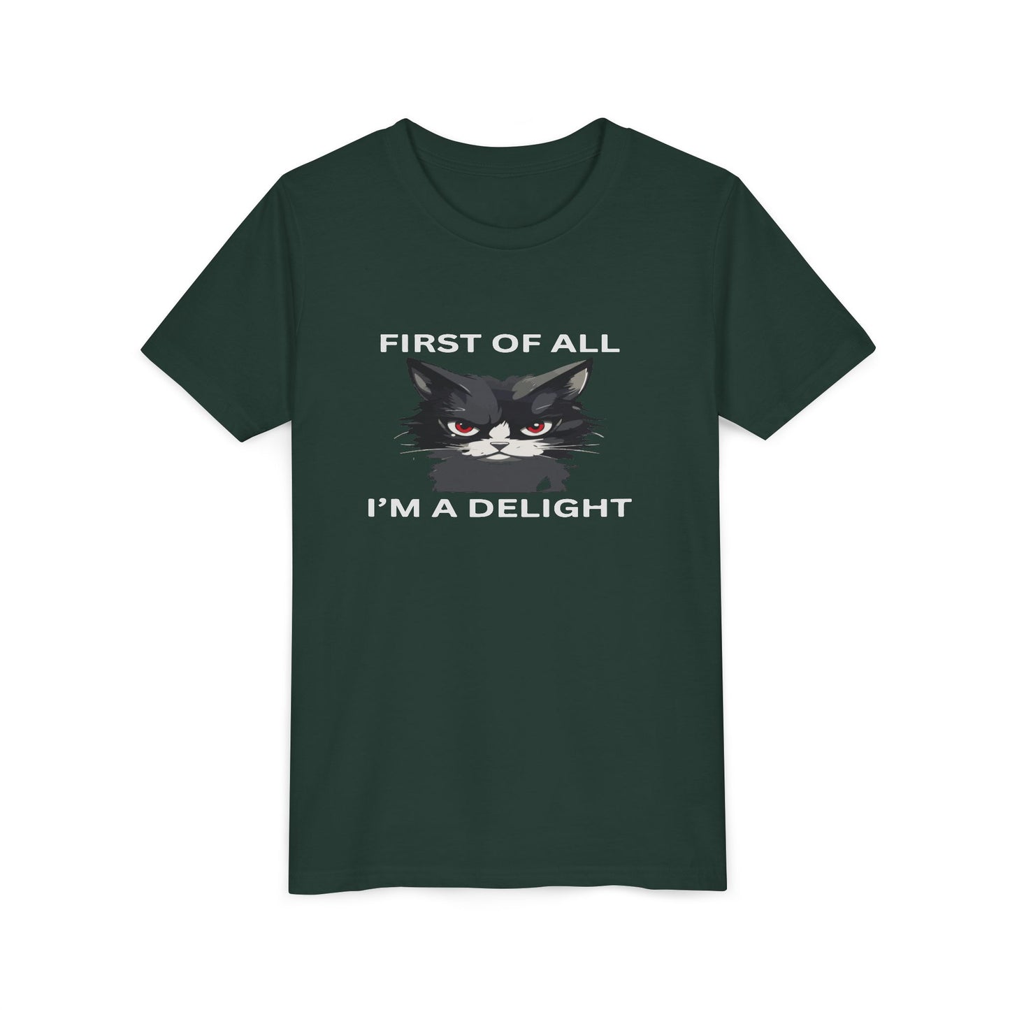 Youth Cat Humor Tee - Perfect for Cat Lovers, Birthday Gifts for Kids, Everyday Wear, Funny Quotes Shirt, Gift for Pet Lovers