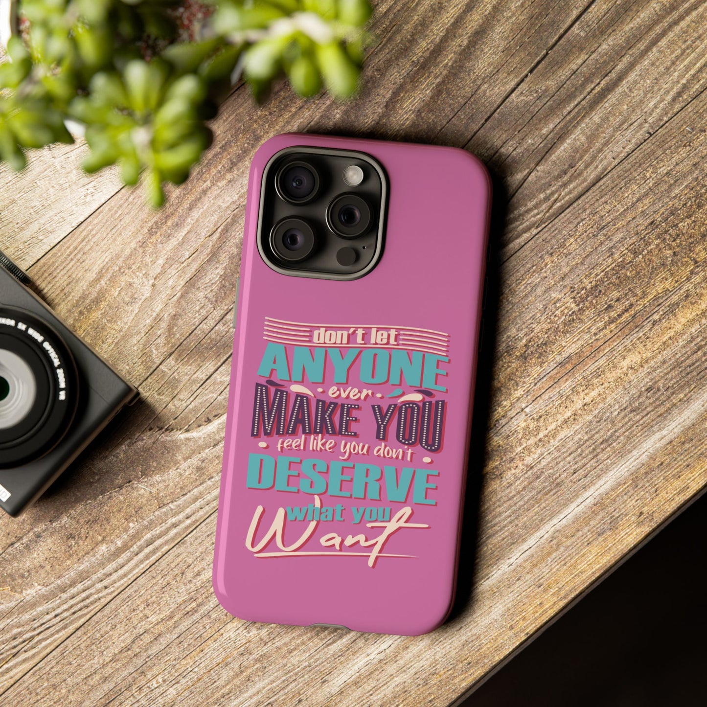 Inspirational Phone Case, Motivational Phone Cover, Tough Cases for Her, Gift for Friends, Self-Love Quote Case