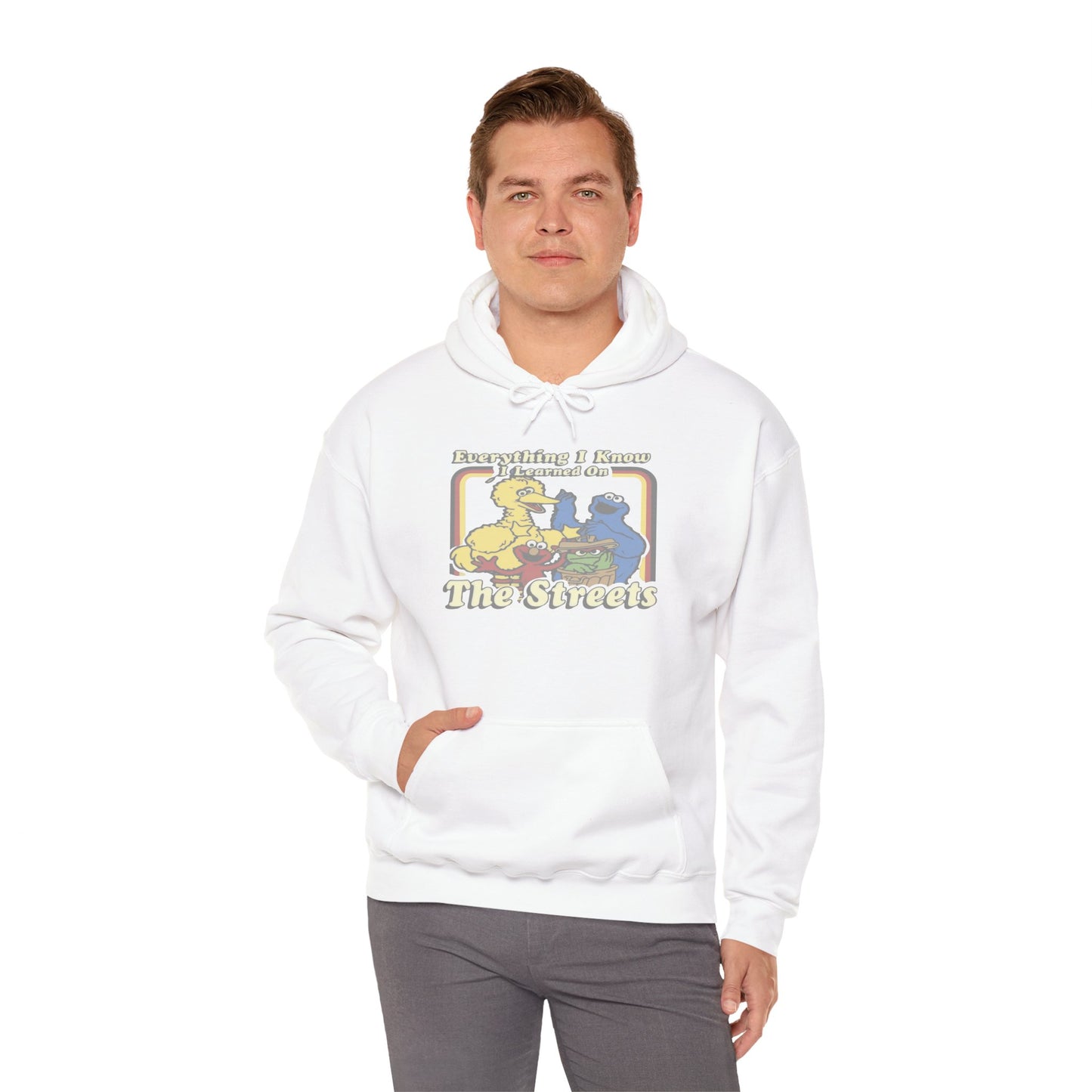 Vintage Street Art Hoodie - Cozy Unisex Sweatshirt for Creative Souls, Outdoor Relaxation, Casual Hangouts