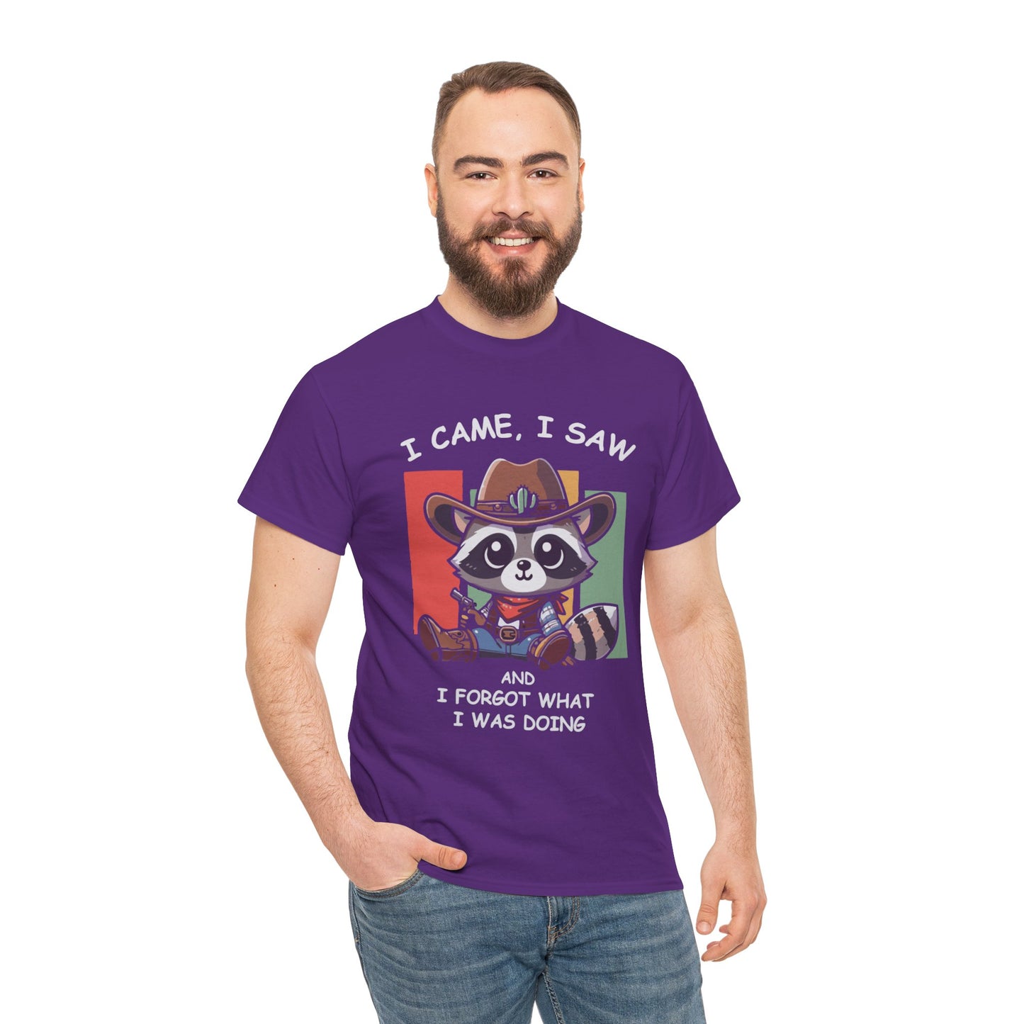 Fun Raccoon Graphic Tee, Cute Funny Animal T-Shirt, Unique Gift, Unisex Cotton Tee, Casual Wear, Birthday Gift, Humor Shirt