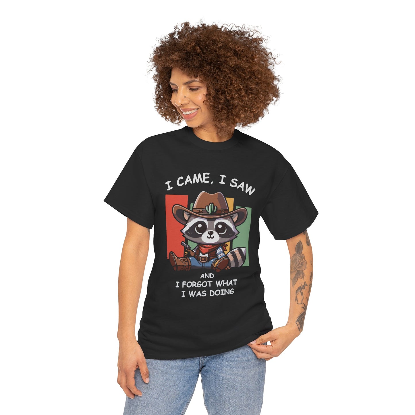 Fun Raccoon Graphic Tee, Cute Funny Animal T-Shirt, Unique Gift, Unisex Cotton Tee, Casual Wear, Birthday Gift, Humor Shirt