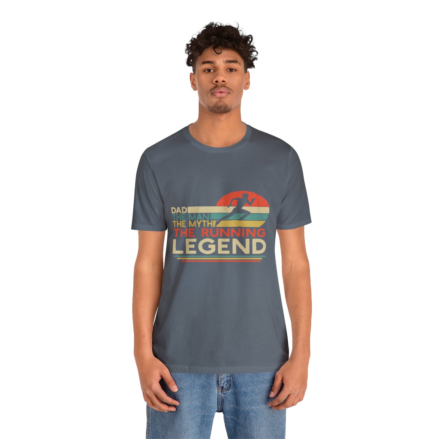 The man. The Myth, The Runner Unisex Jersey Short Sleeve Tee