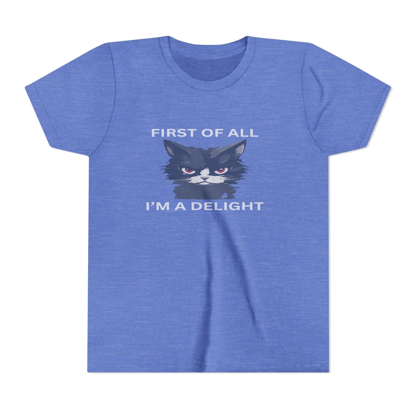 Youth Cat Humor Tee - Perfect for Cat Lovers, Birthday Gifts for Kids, Everyday Wear, Funny Quotes Shirt, Gift for Pet Lovers