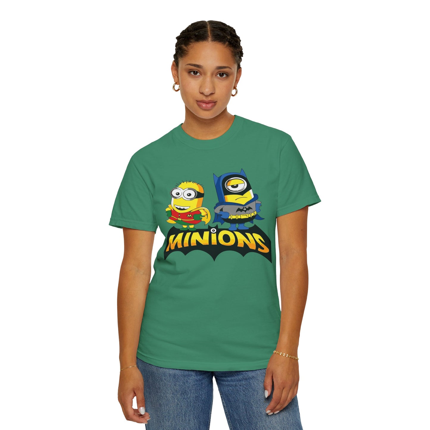 Minions Superhero Unisex T-shirt, Fun Gift for Kids, Cartoon Apparel, Birthday Party Outfit, Family Movie Night Wear