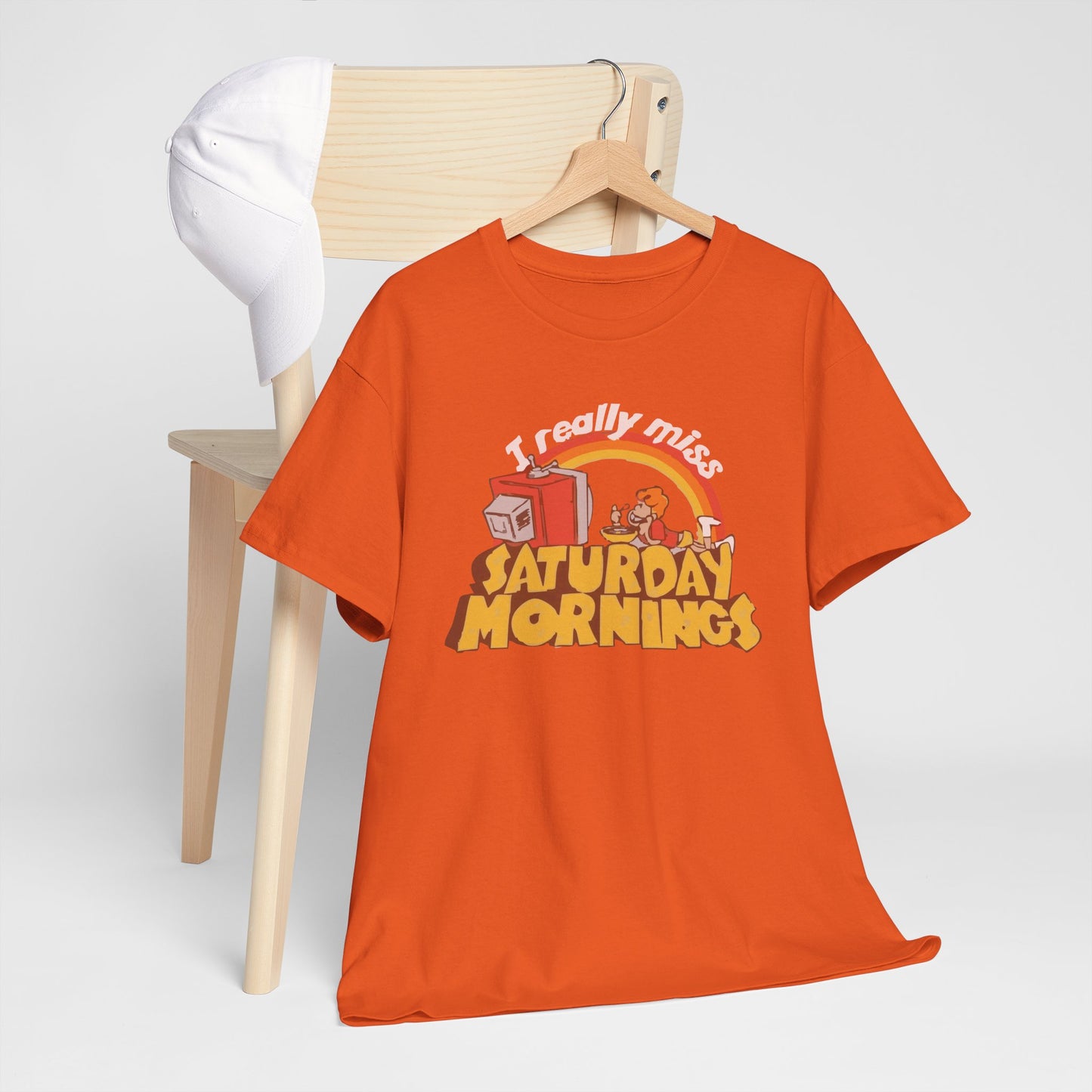 Retro Saturday Mornings Tee, Vintage Cartoon Shirt, Unisex Cotton Tee, Cozy Weekend Vibe, Perfect Gift for Nostalgia Lovers
